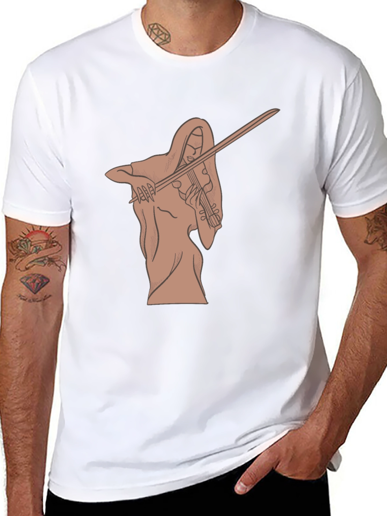 Musician Graphic Tee - Black Unisex T-Shirt