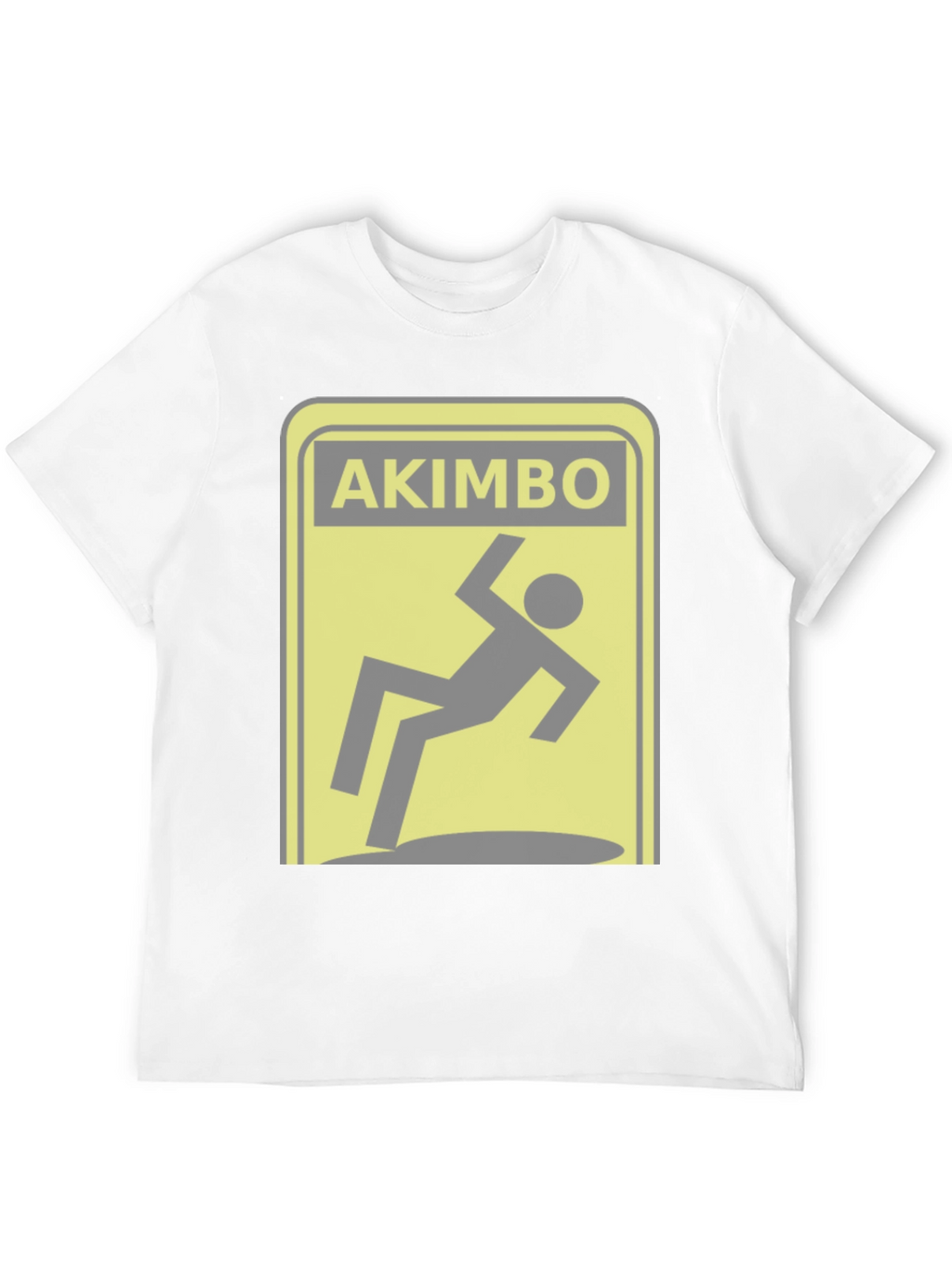 Akimbo Falling Hazard Warning Novelty T-Shirt