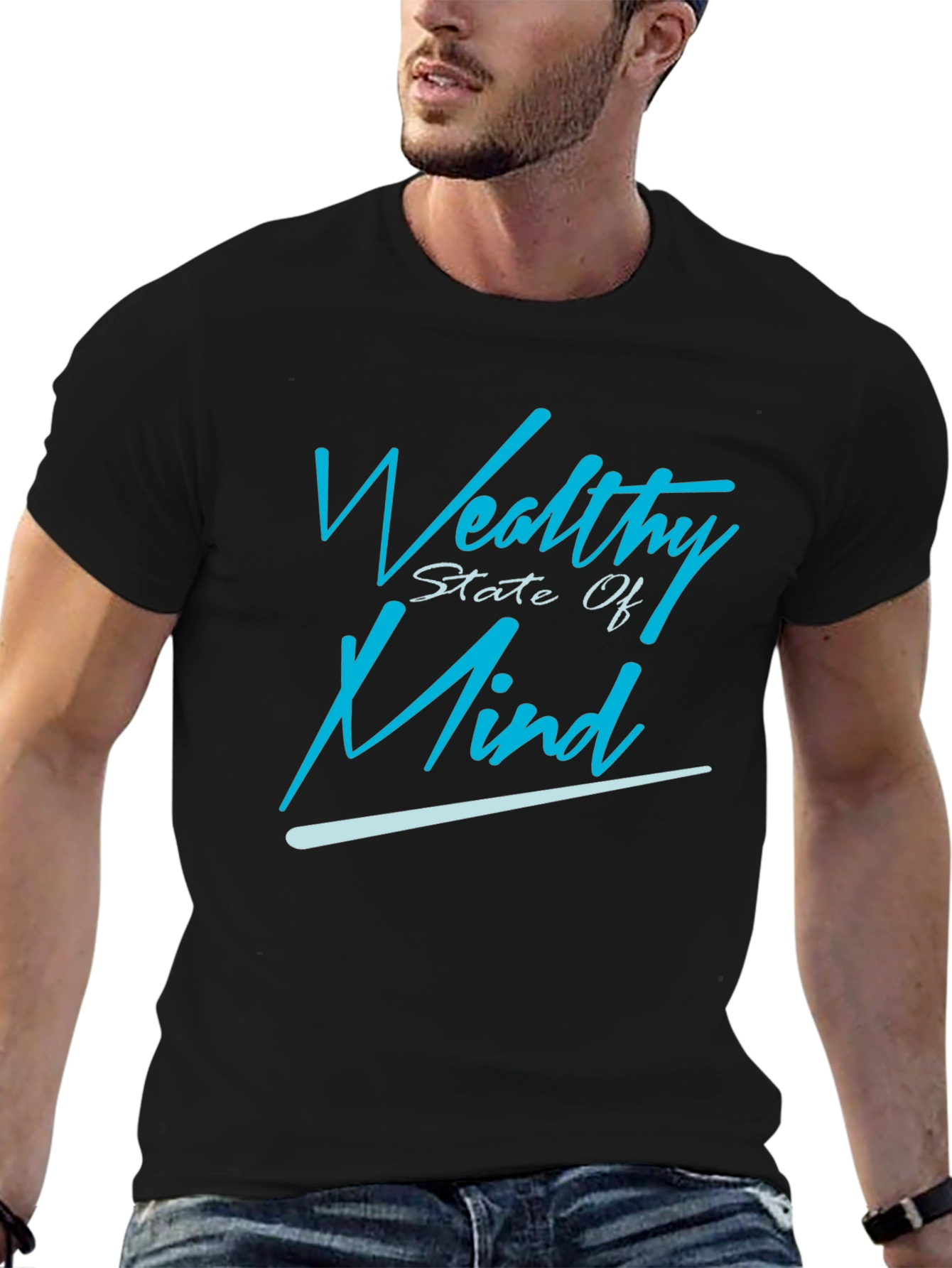 Wealthy State of Mind Graphic Tee - Black