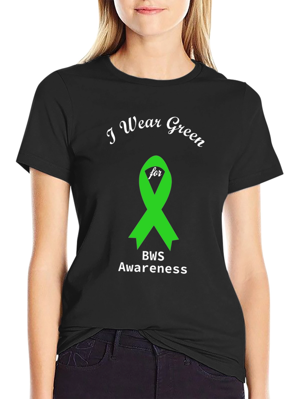 Green BWS Awareness Ribbon T-Shirt