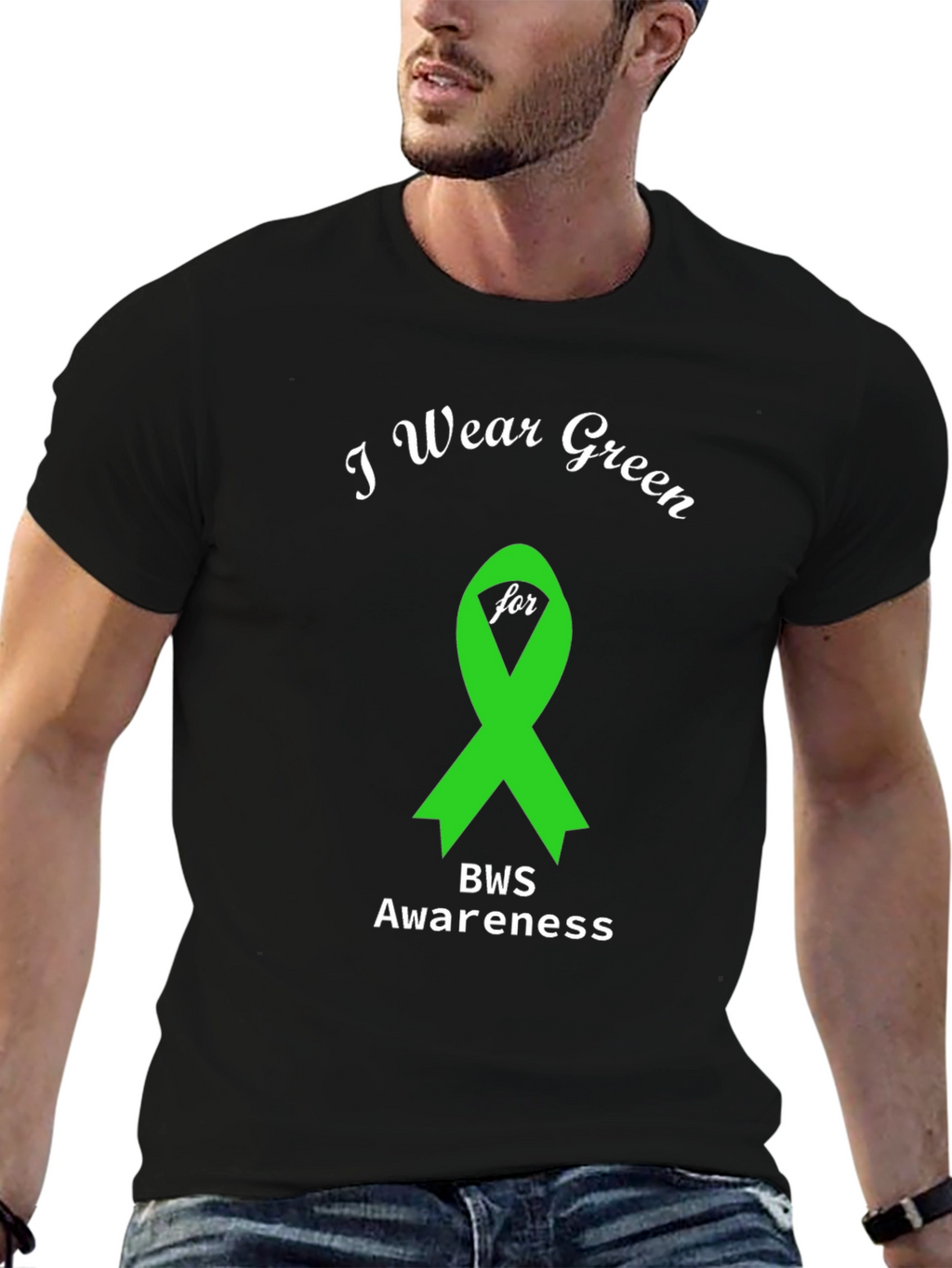 Green BWS Awareness Ribbon T-Shirt