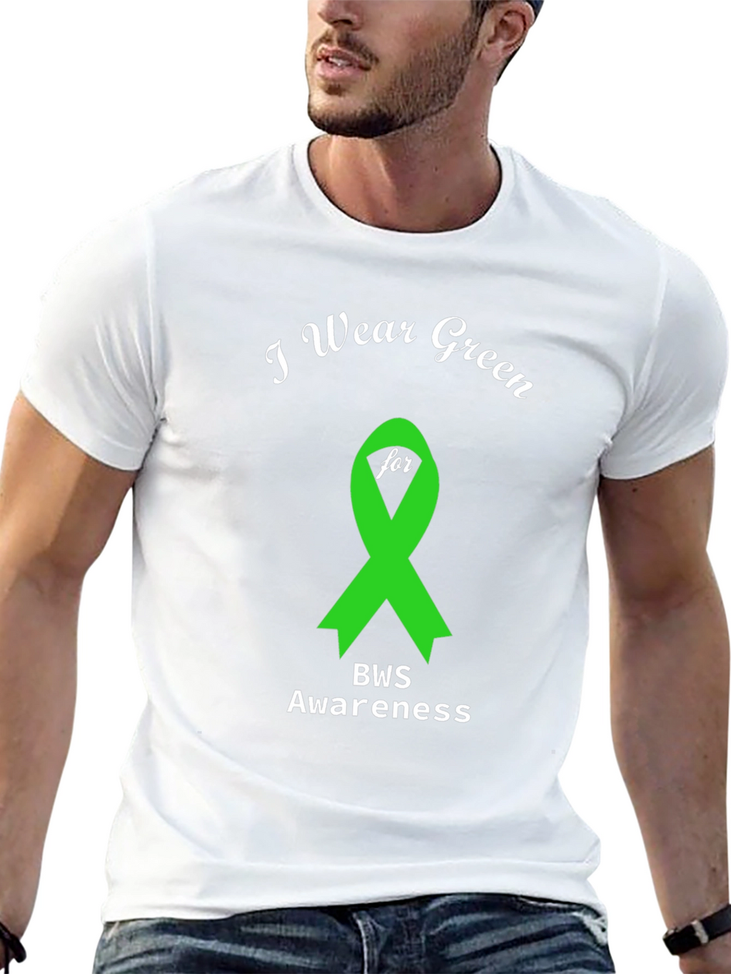 Green BWS Awareness Ribbon T-Shirt