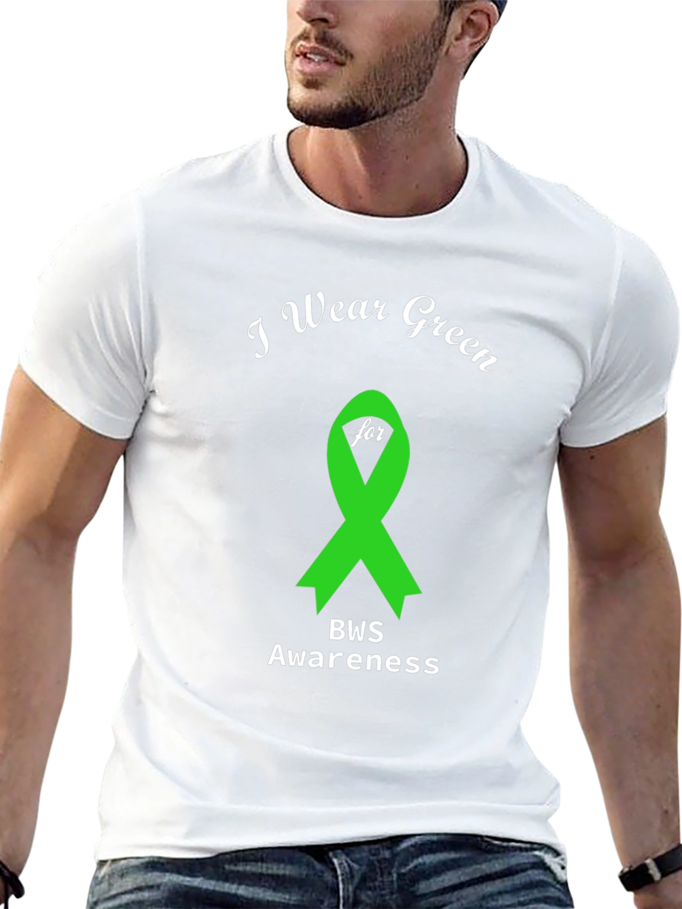 Green BWS Awareness Ribbon T-Shirt