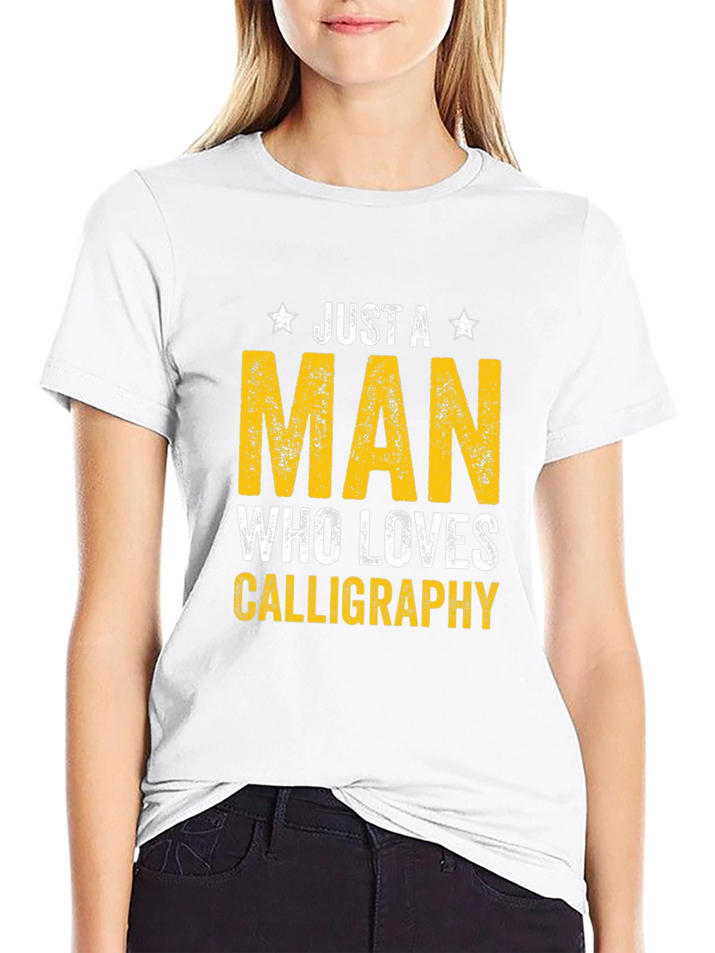 Just A Man Who Loves Calligraphy T-Shirt