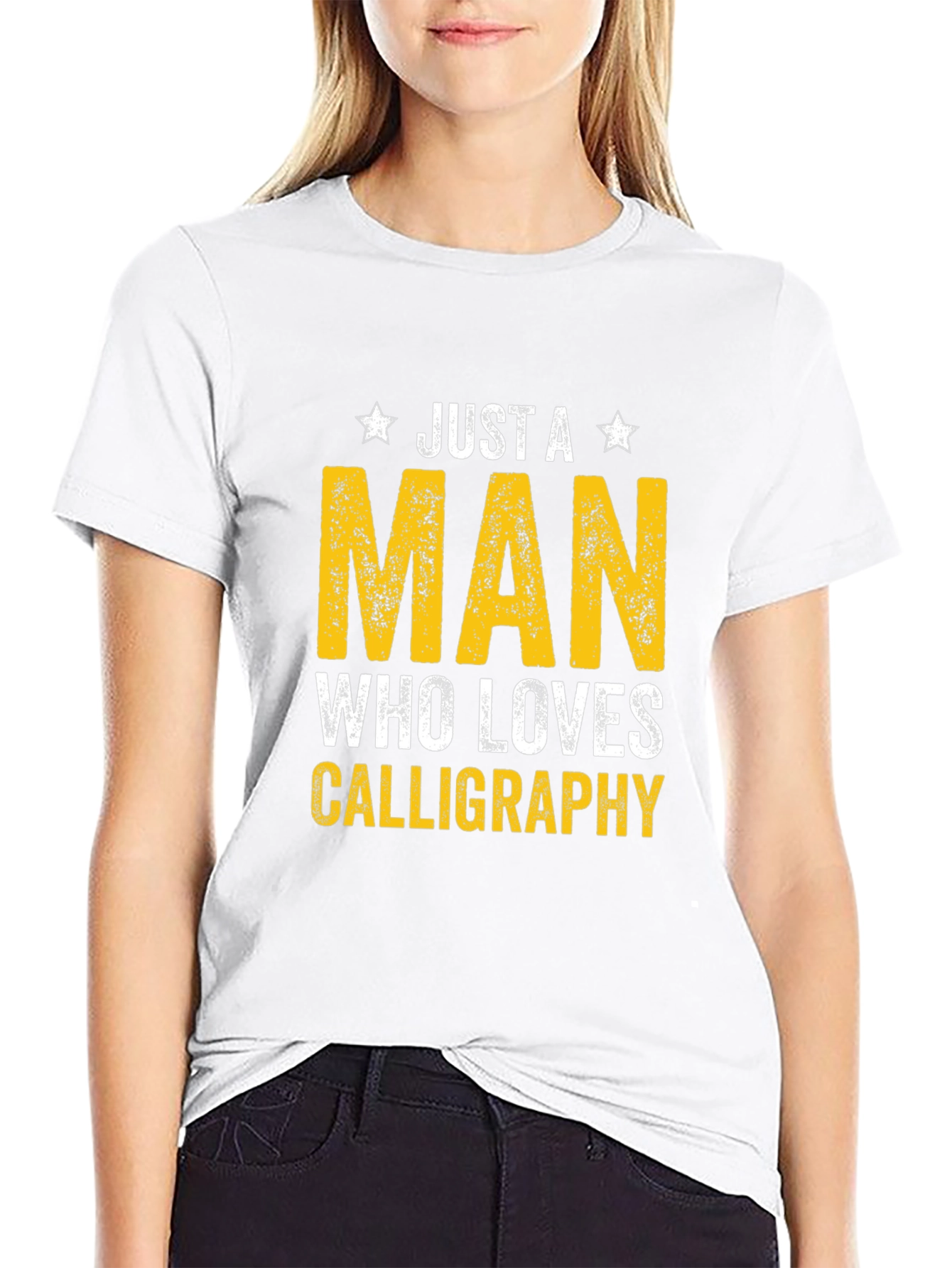Just A Man Who Loves Calligraphy T-Shirt