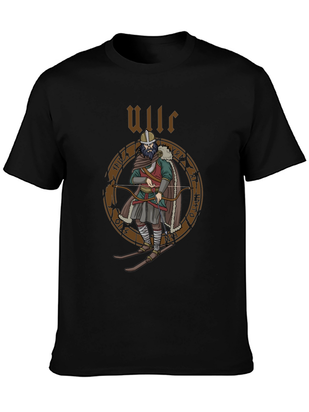 Ullr Viking T-Shirt - Norse Mythology Archer Design