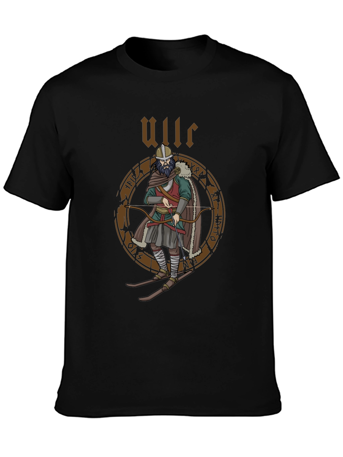 Ullr Viking T-Shirt - Norse Mythology Archer Design