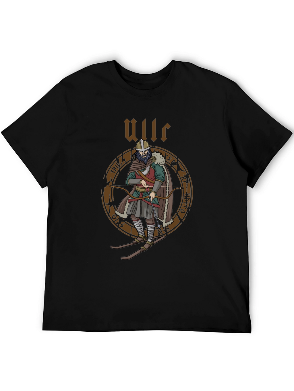 Ullr Viking T-Shirt - Norse Mythology Archer Design