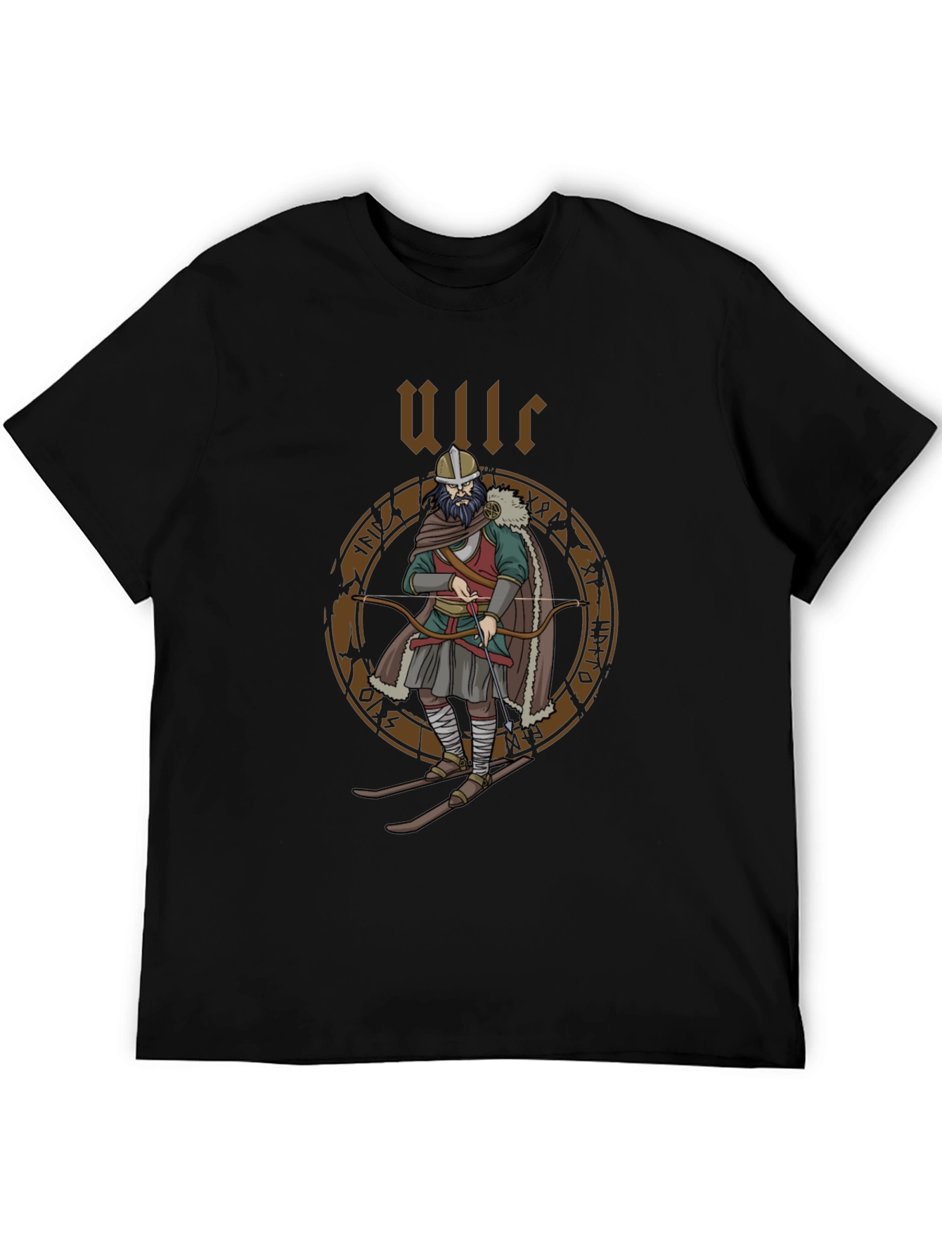 Ullr Viking T-Shirt - Norse Mythology Archer Design