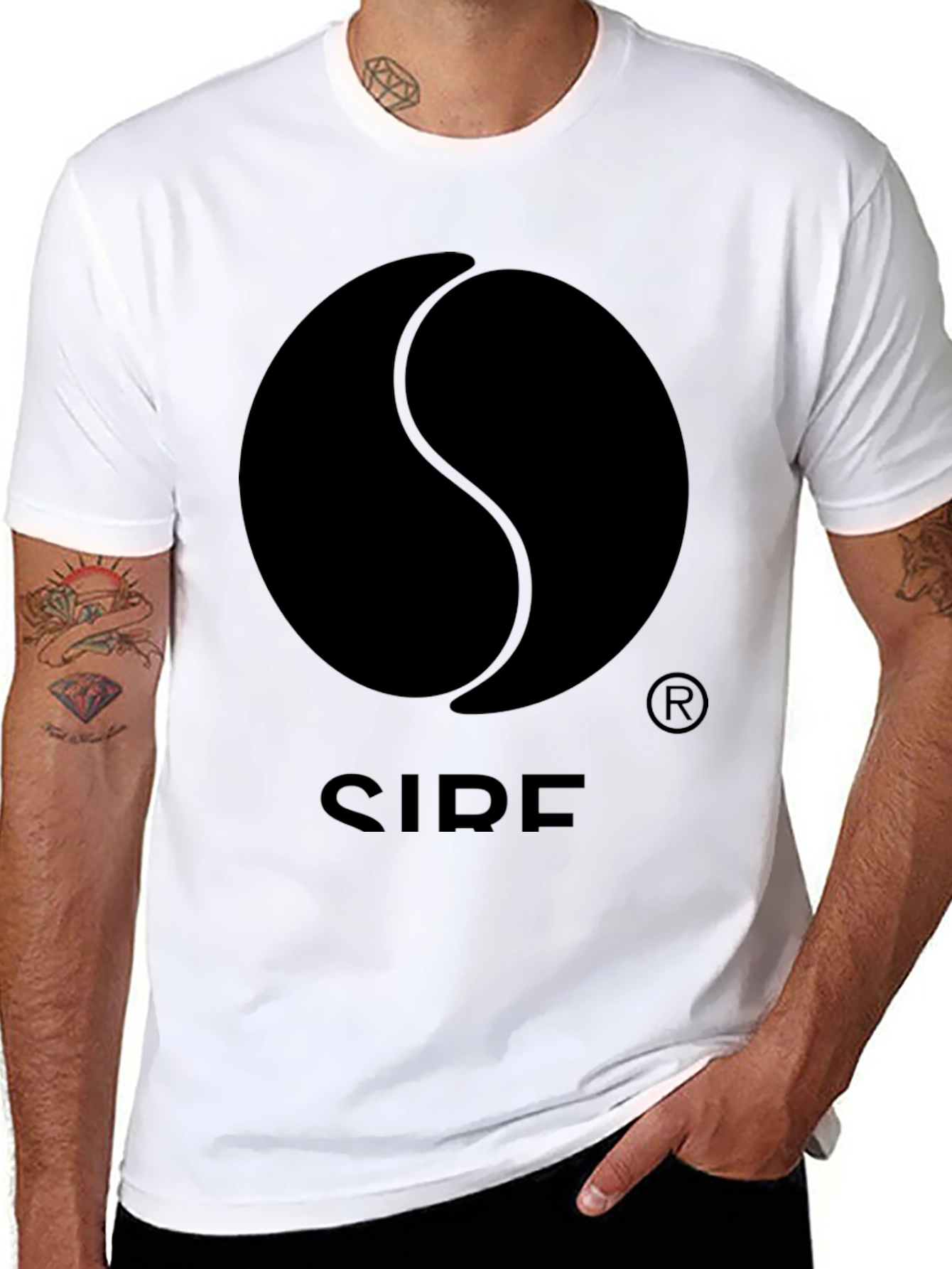 SIRE Yin Yang Graphic T-Shirt - Black