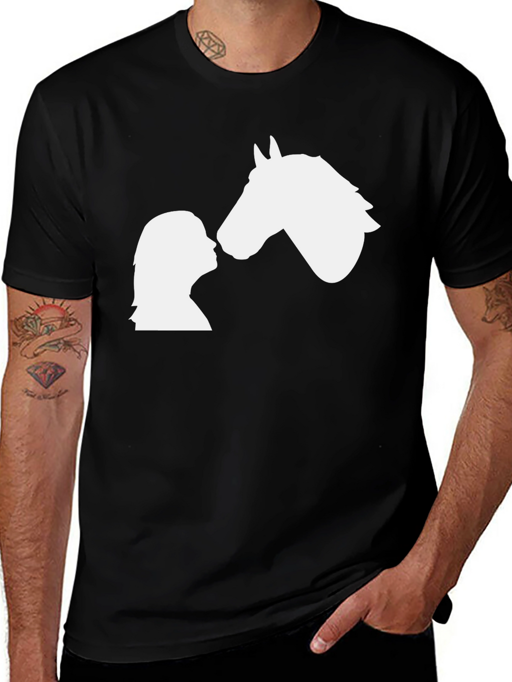 Horse Lovers Black T-Shirt