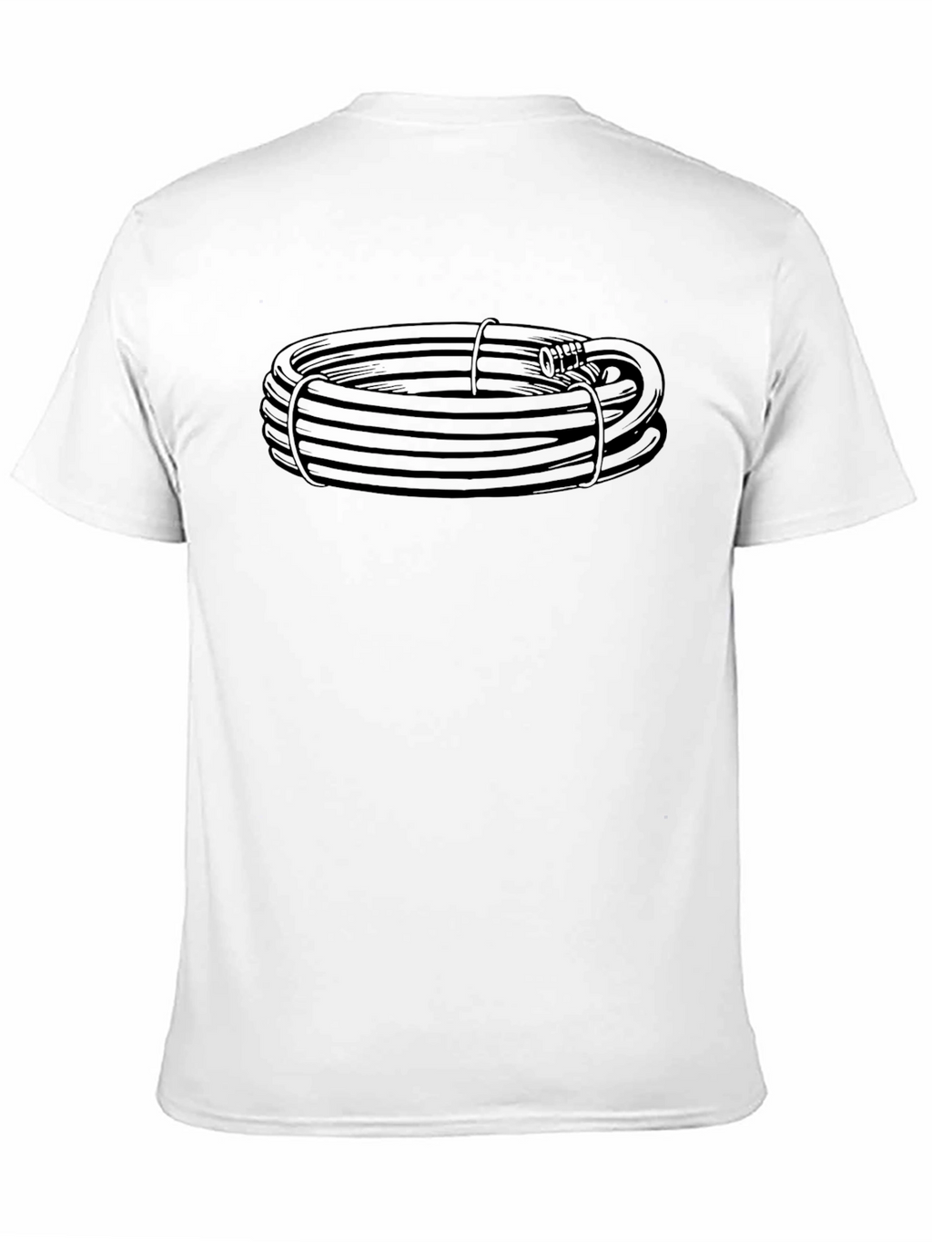 Coiled Hose Graphic Tee - Black Casual Shirt