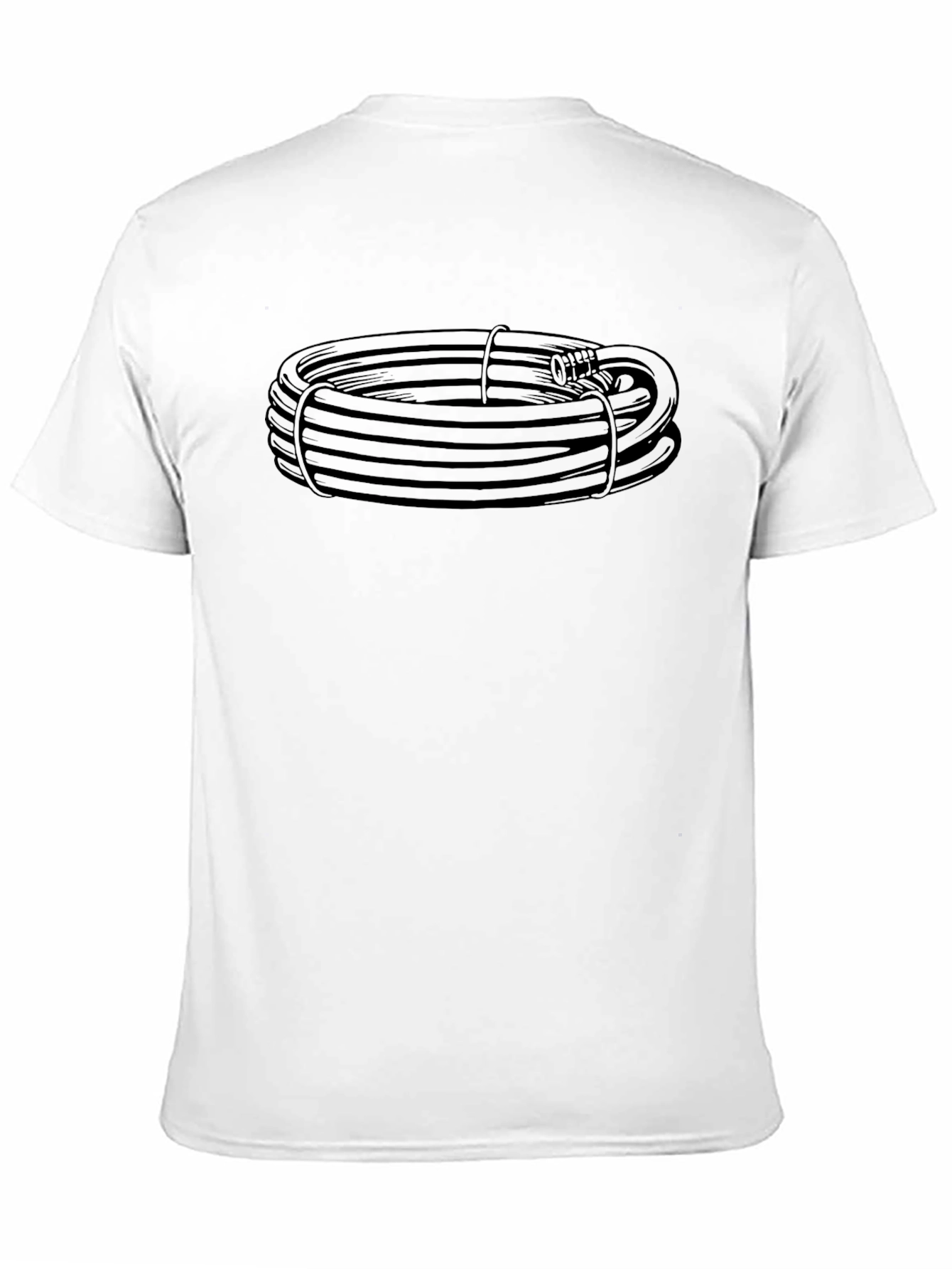 Coiled Hose Graphic Tee - Black Casual Shirt
