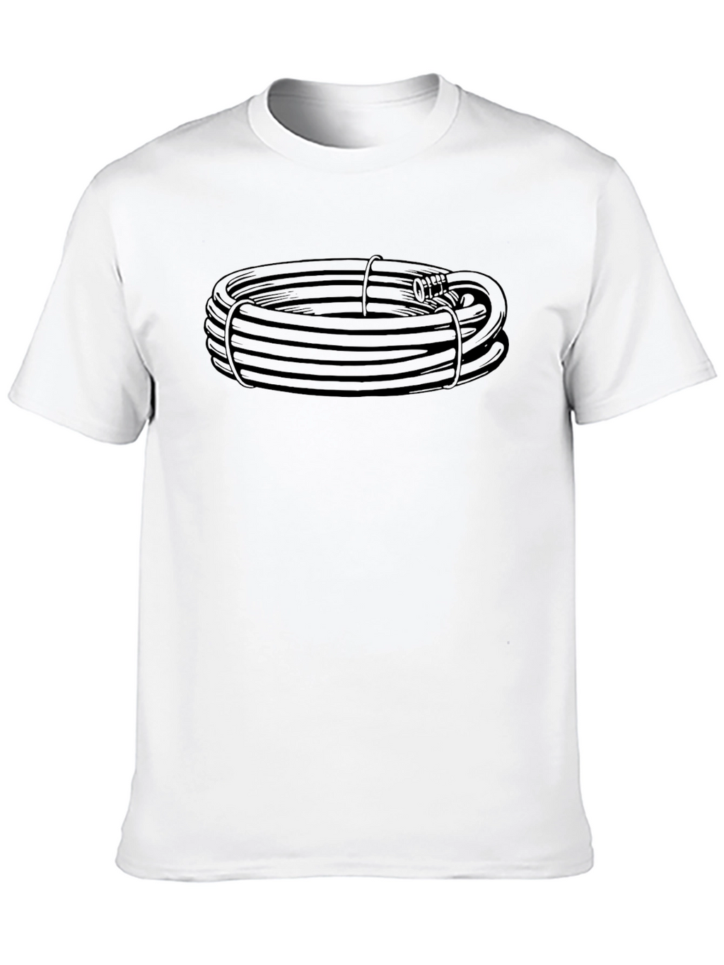 Coiled Hose Graphic Tee - Black Casual Shirt