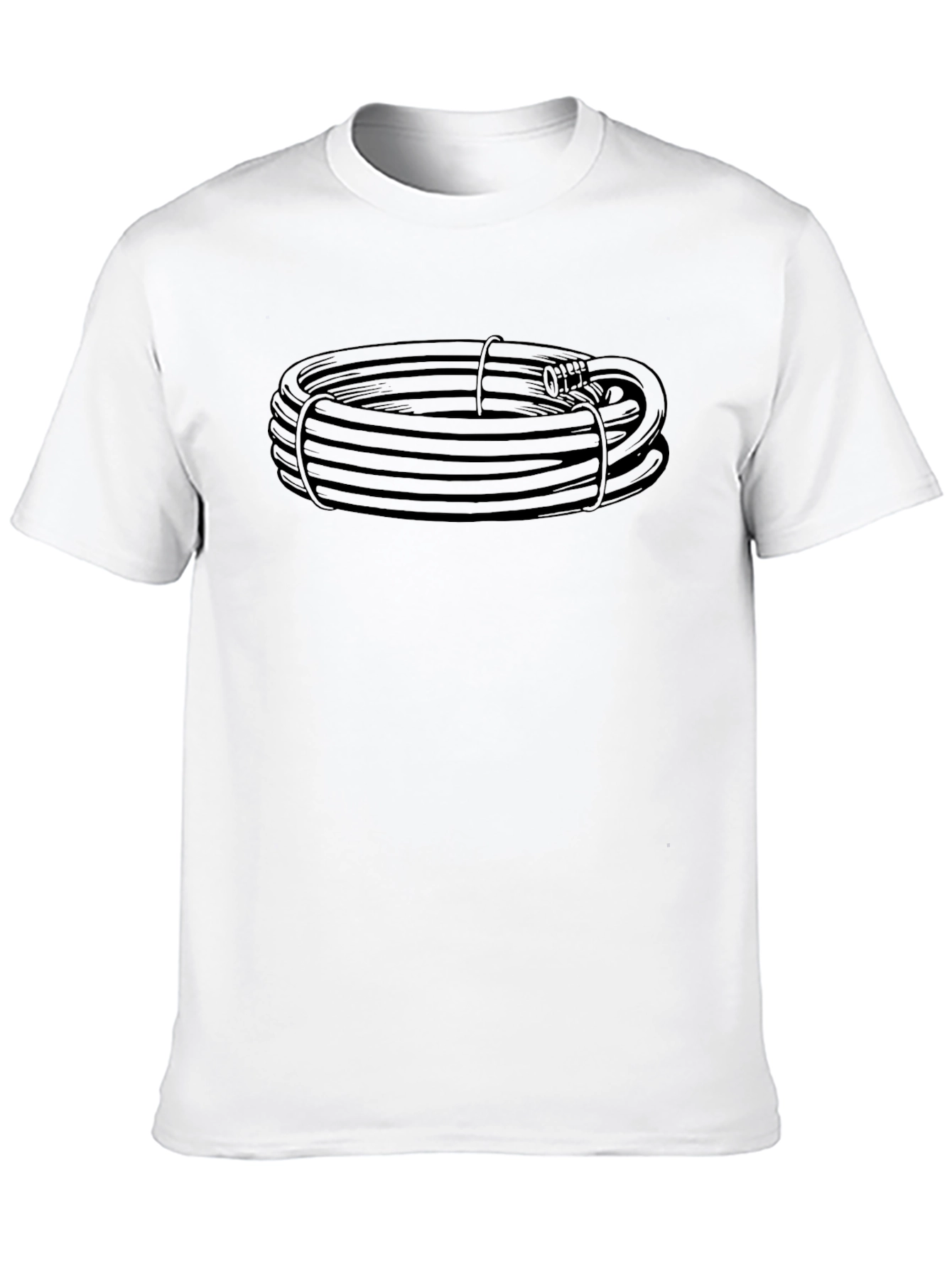 Coiled Hose Graphic Tee - Black Casual Shirt