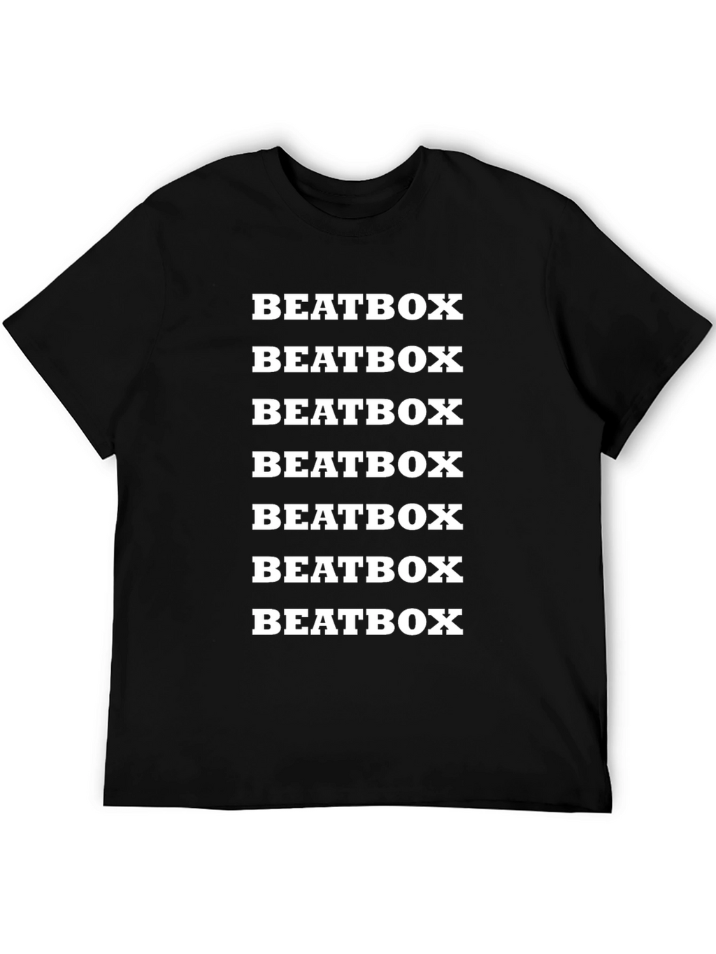 Beatbox Text Black T-Shirt