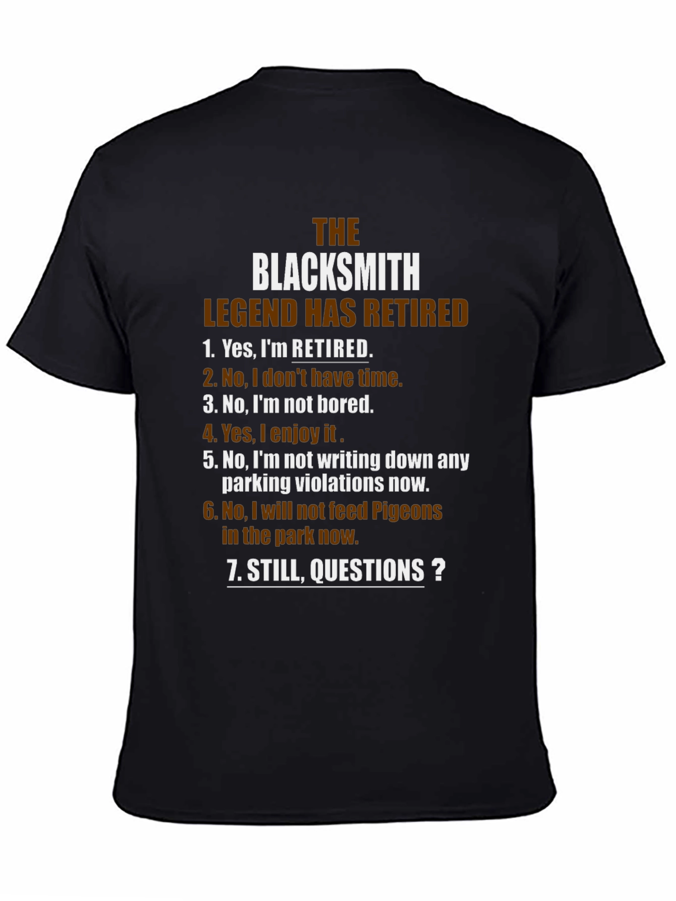Retired Blacksmith Legend Graphic Tee