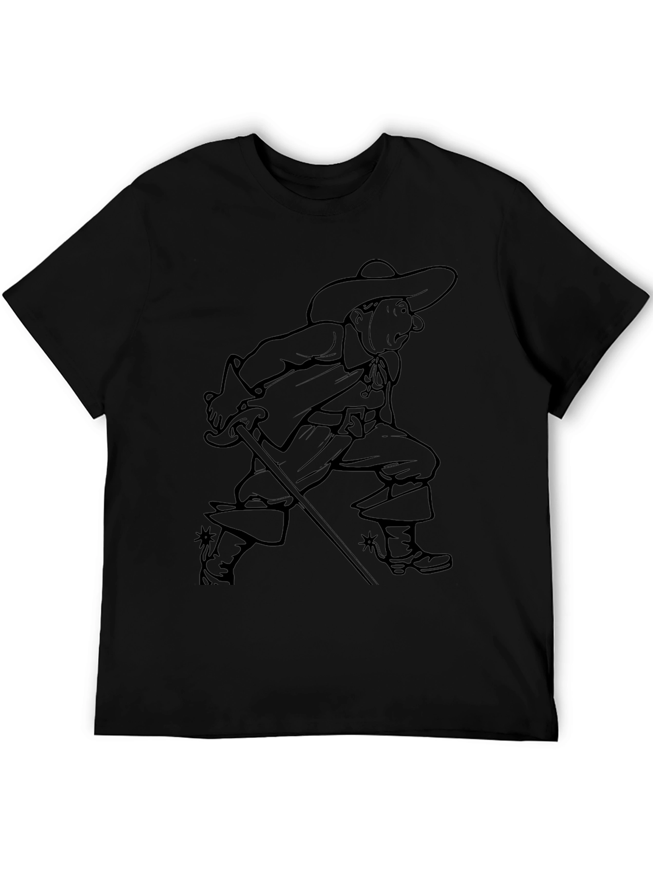 Musketeer Graphic T-Shirt - Black