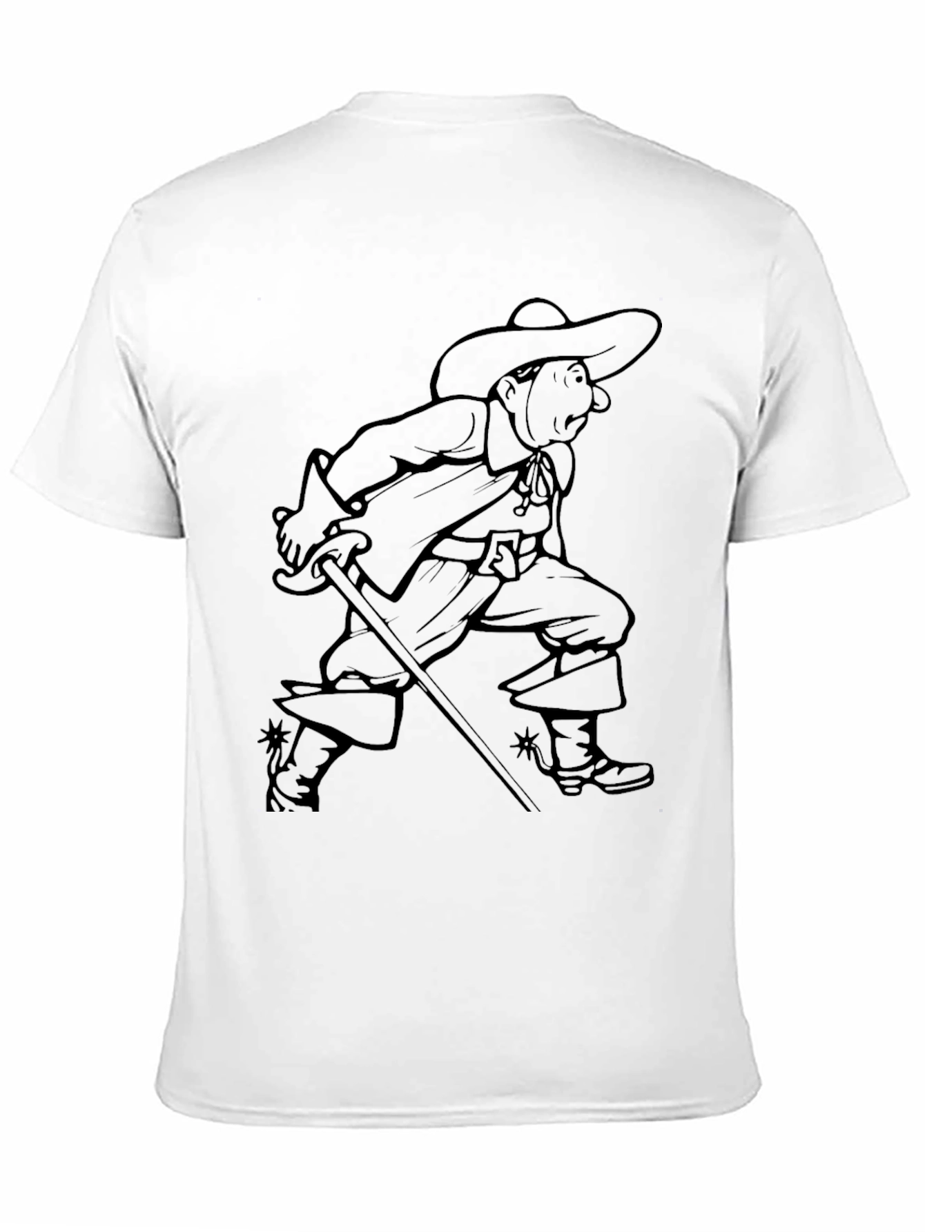 Musketeer Graphic T-Shirt - Black