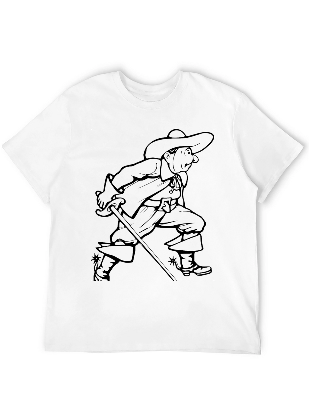 Musketeer Graphic T-Shirt - Black