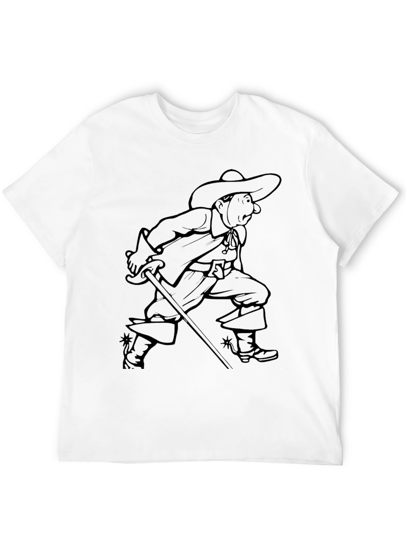 Musketeer Graphic T-Shirt - Black