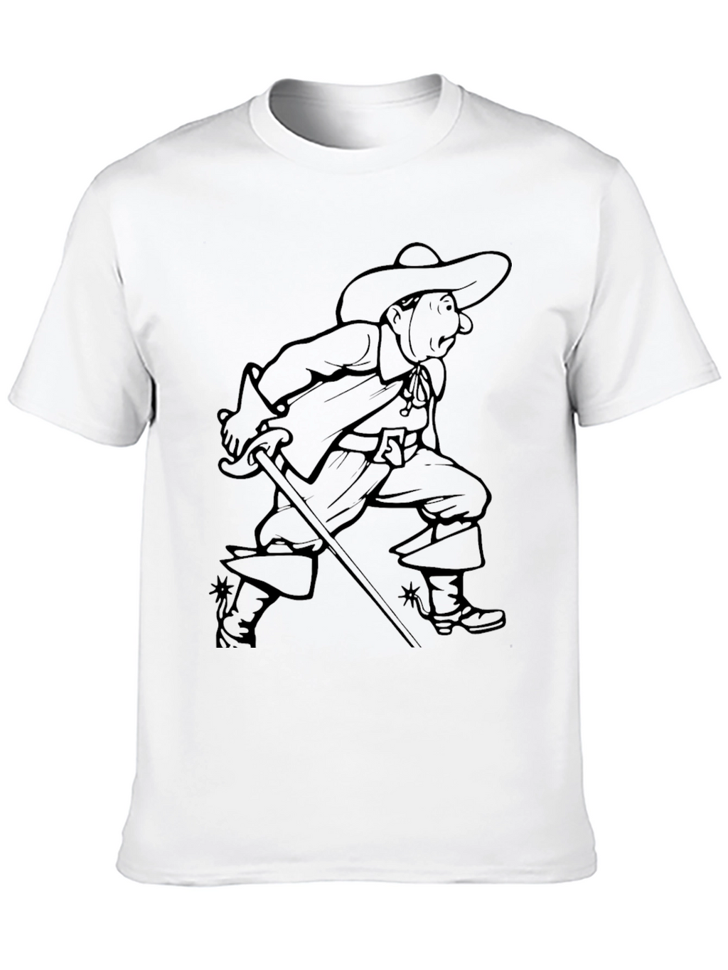 Musketeer Graphic T-Shirt - Black