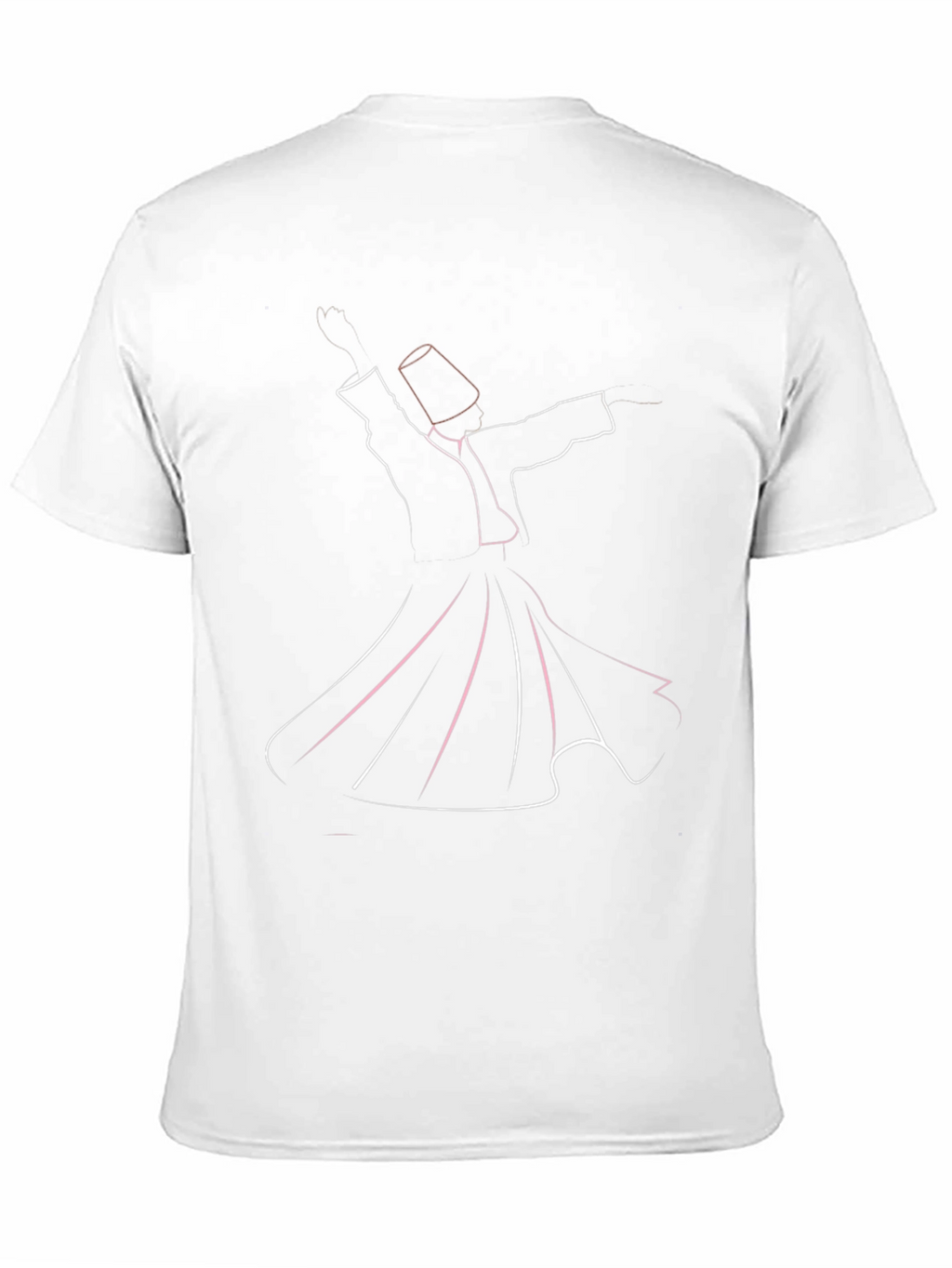 Whirling Dervish Graphic Tee - Artistic Line Art Design