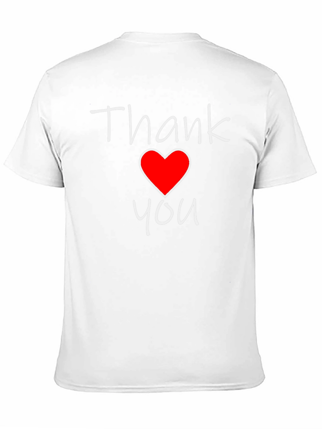 Thank You Heart Graphic Tee - Trendy Casual Top