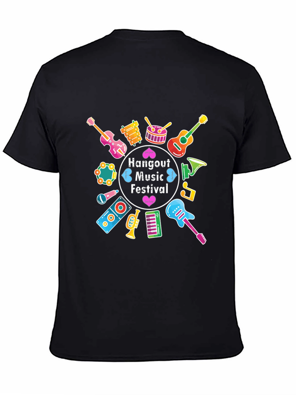 Hangout Music Festival Black T-Shirt