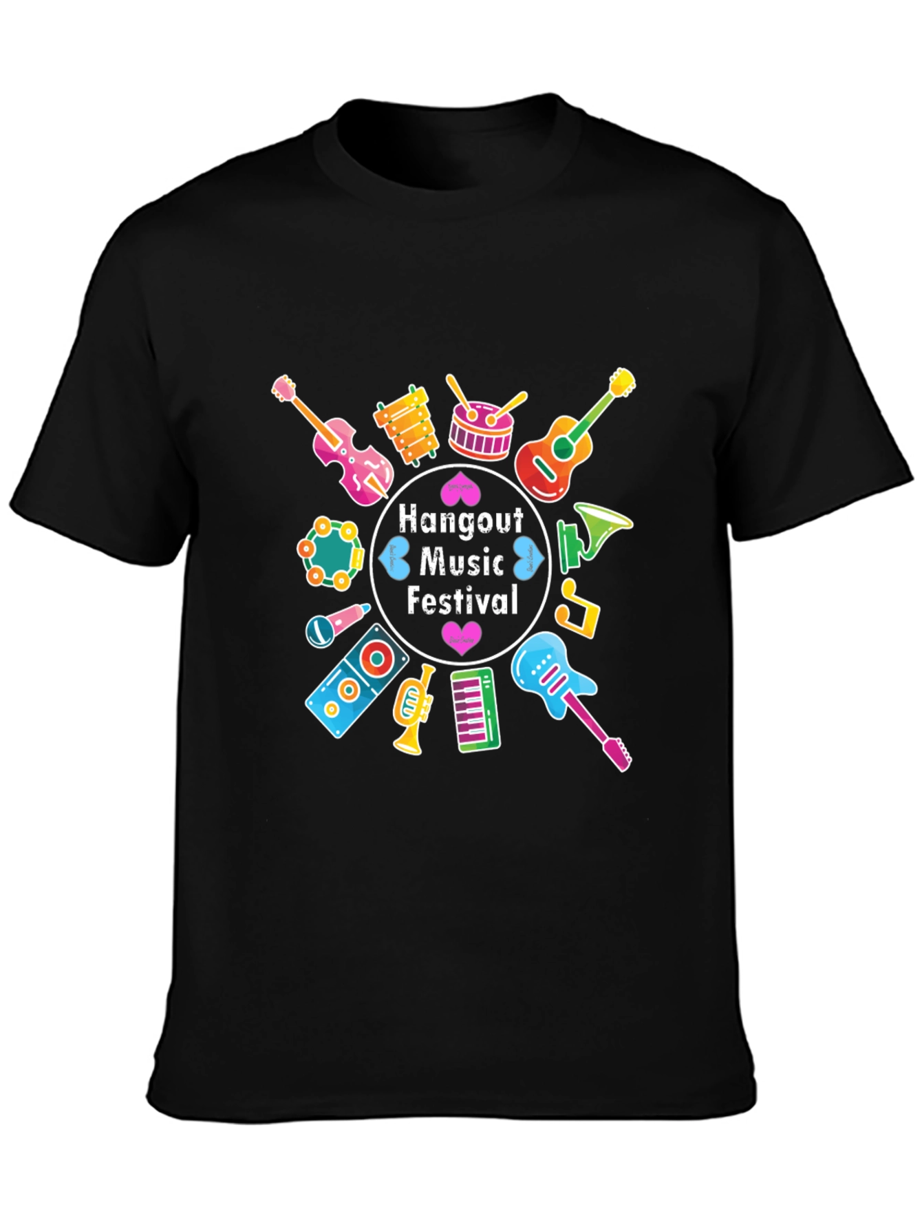 Hangout Music Festival Black T-Shirt