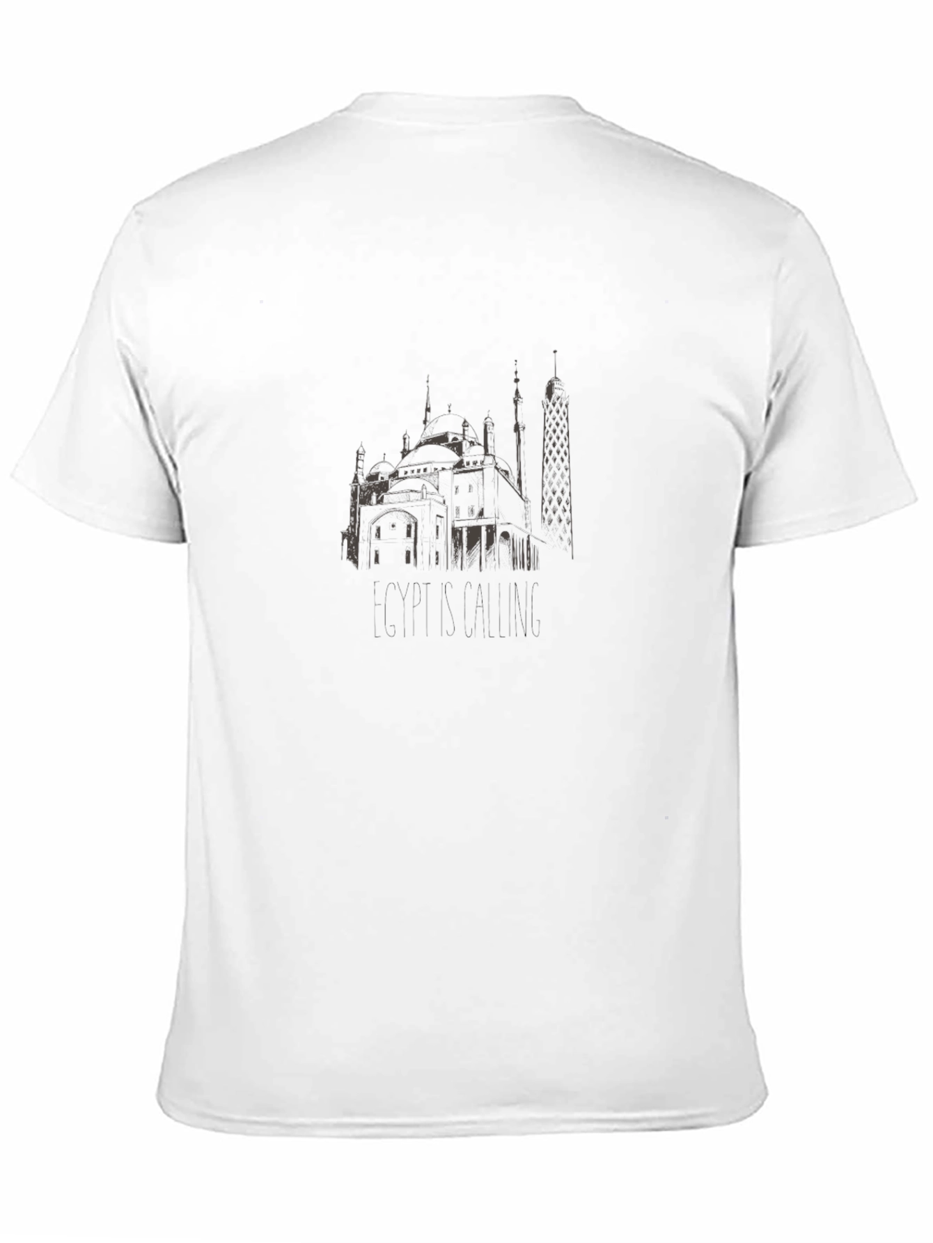 Egypt Calling Black Graphic Tee