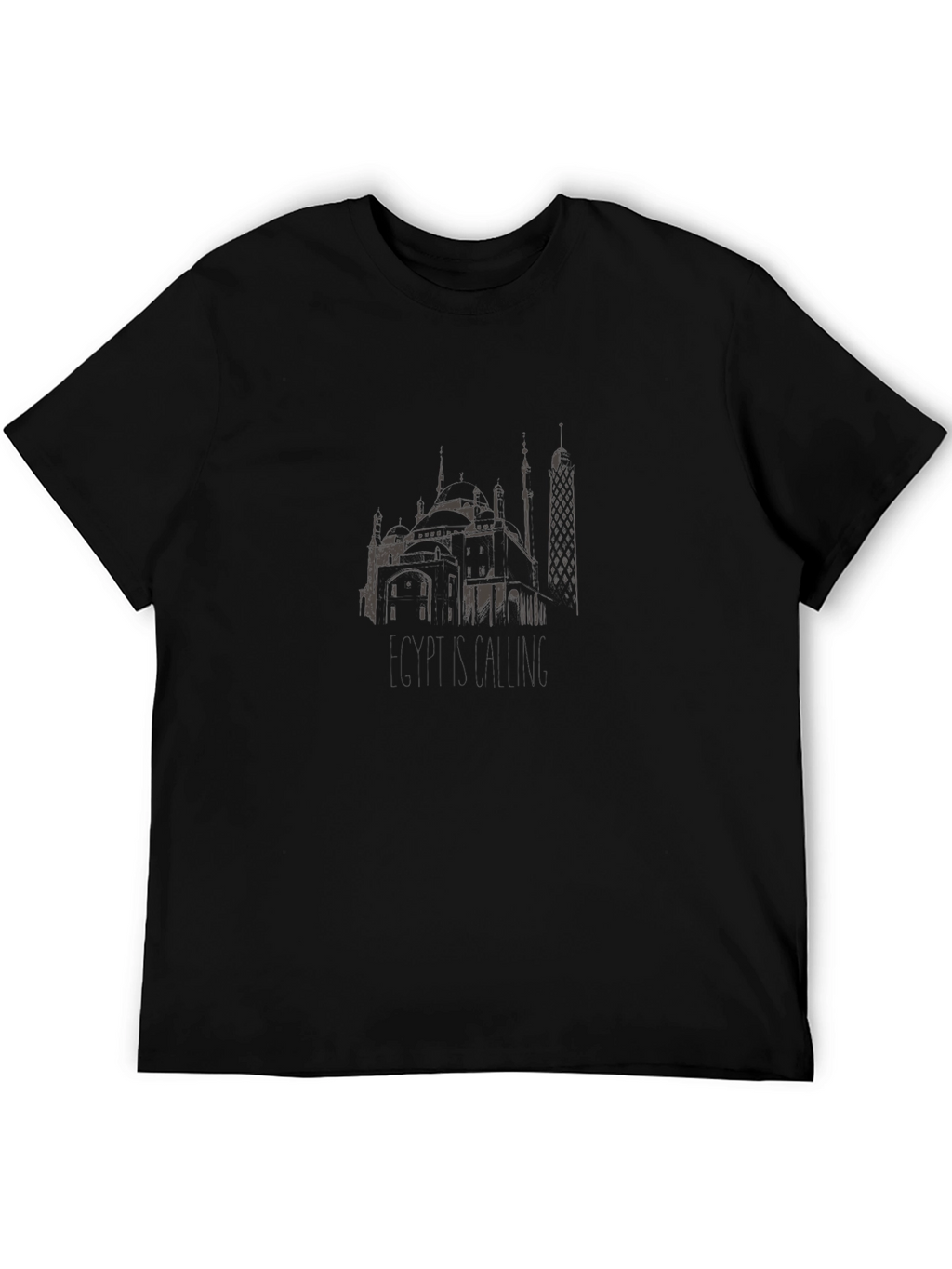 Egypt Calling Black Graphic Tee