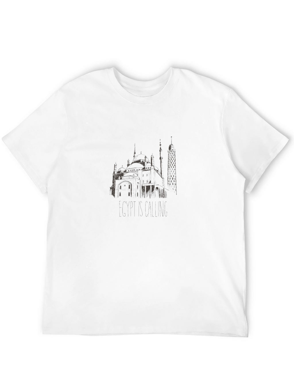 Egypt Calling Black Graphic Tee