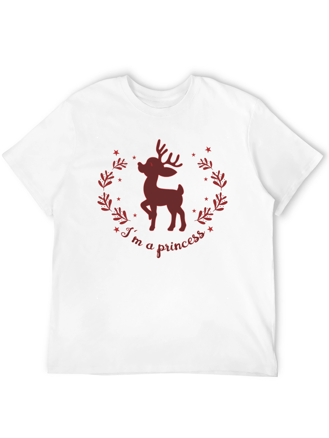 Im A Princess Deer Graphic Tee - Black
