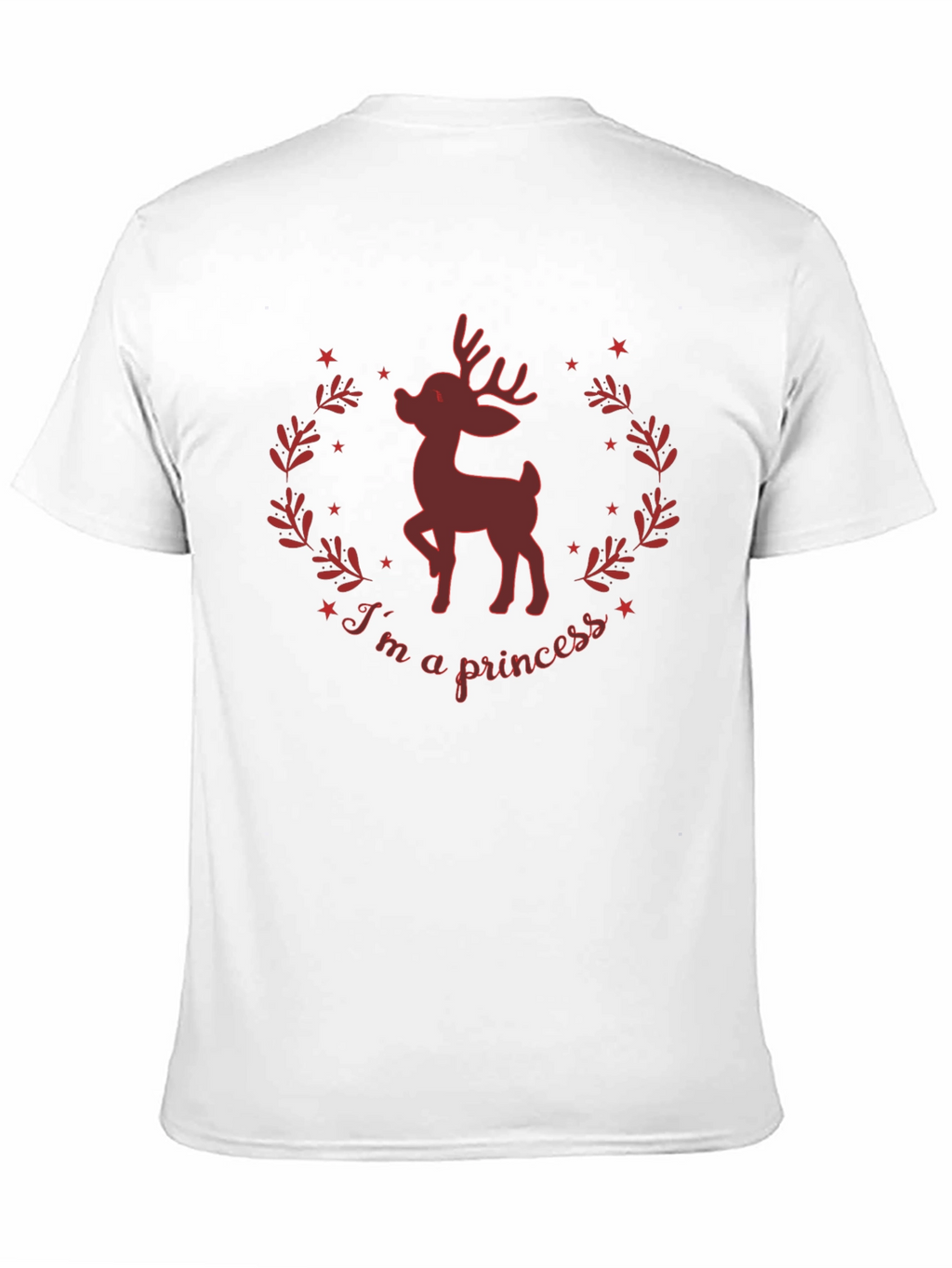 Im A Princess Deer Graphic Tee - Black