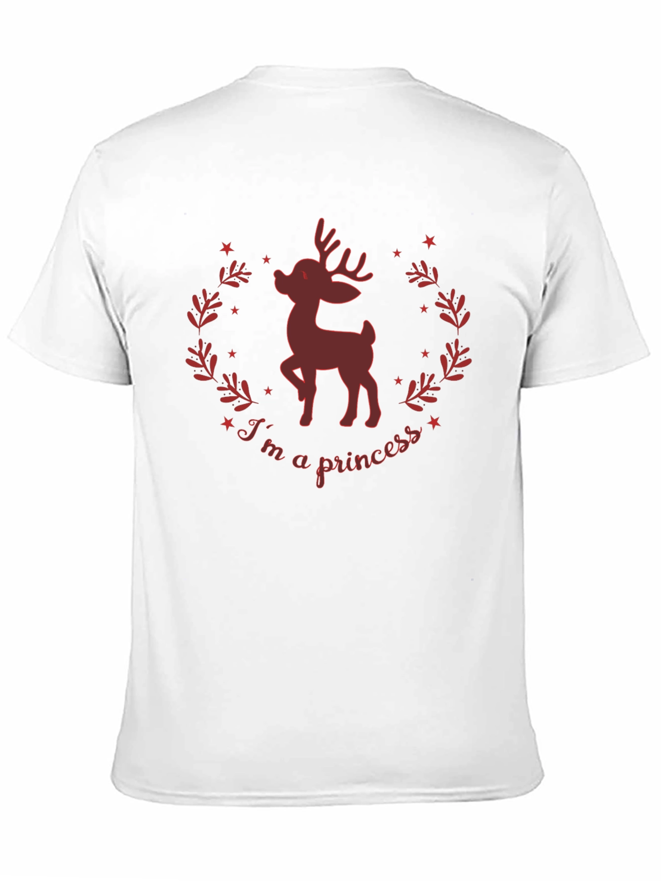 Im A Princess Deer Graphic Tee - Black