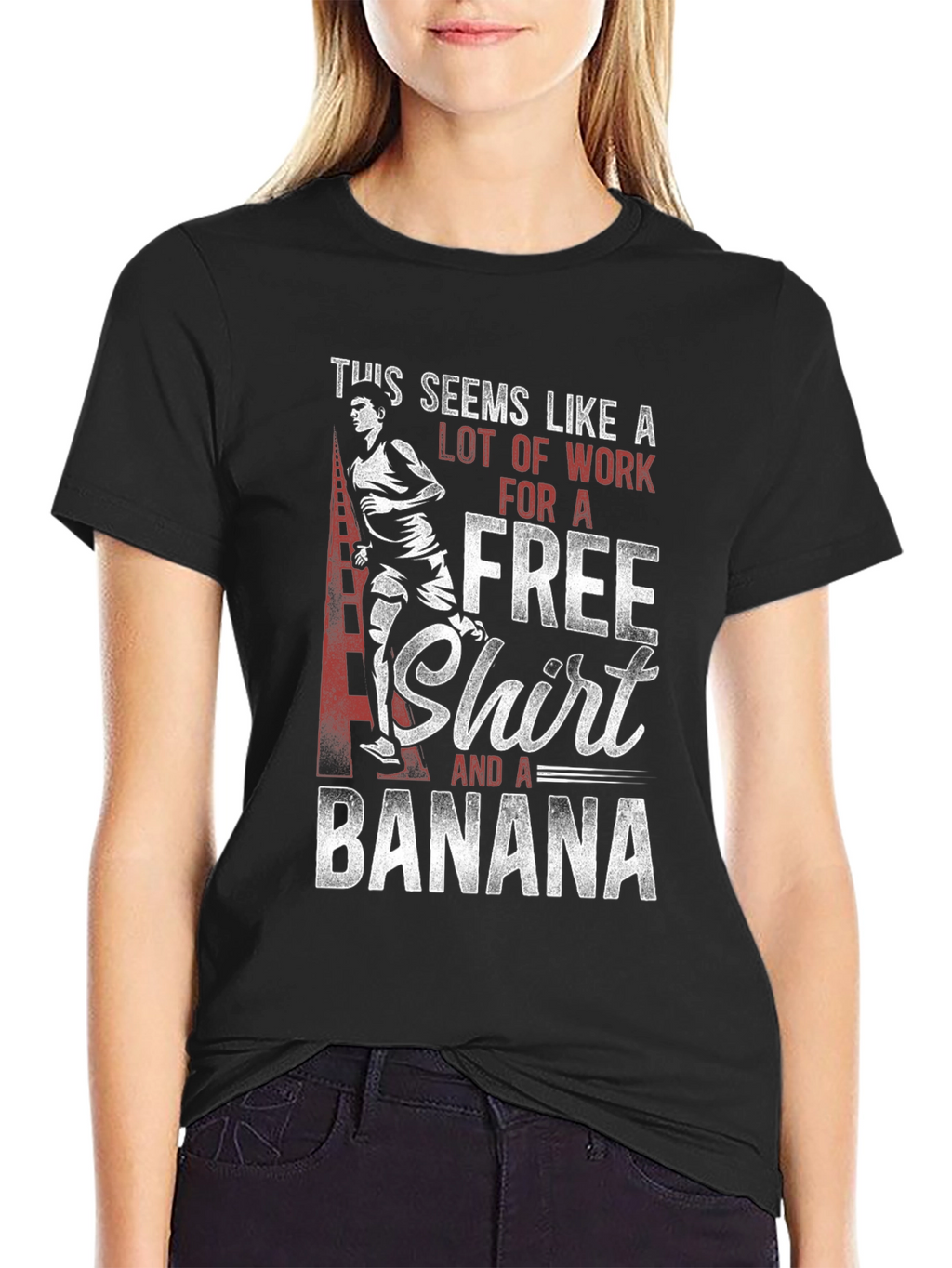 Free Shirt and a Banana Graphic Tee