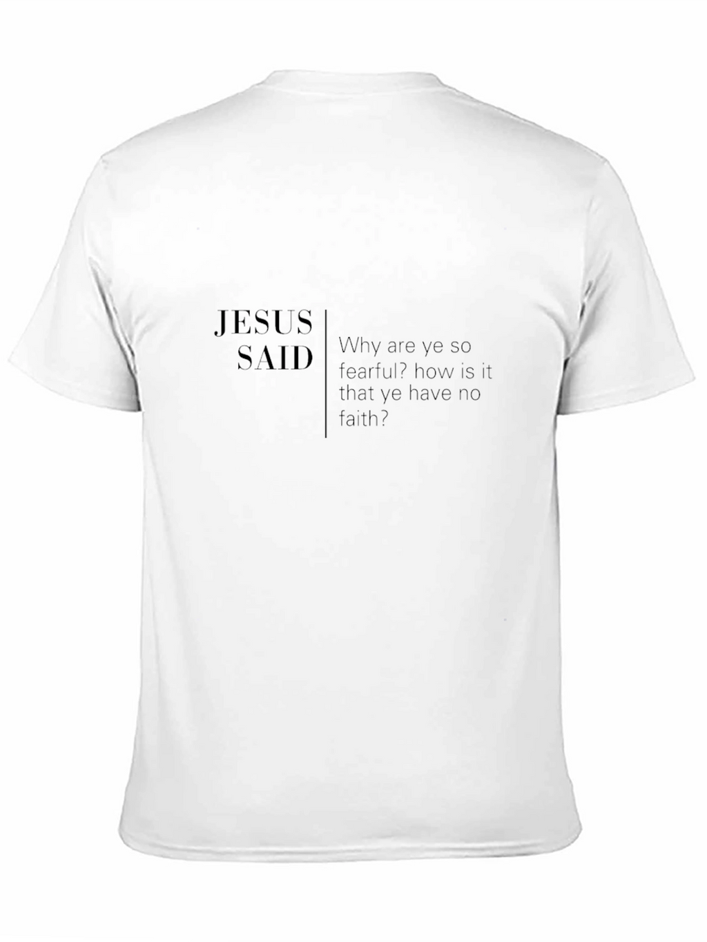 Jesus Said Black T-Shirt - Faith Inspired Apparel