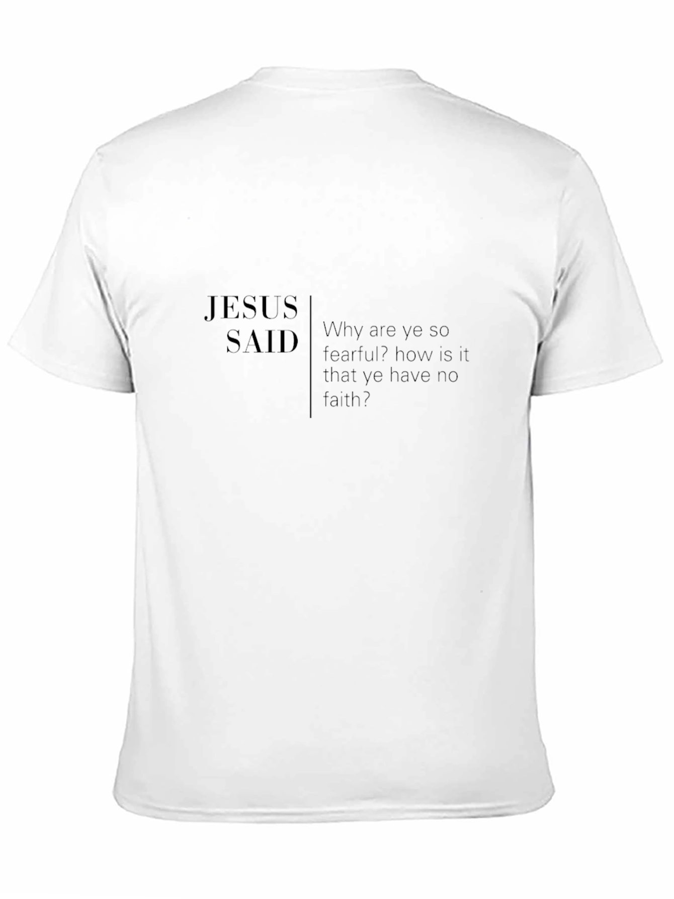 Jesus Said Black T-Shirt - Faith Inspired Apparel
