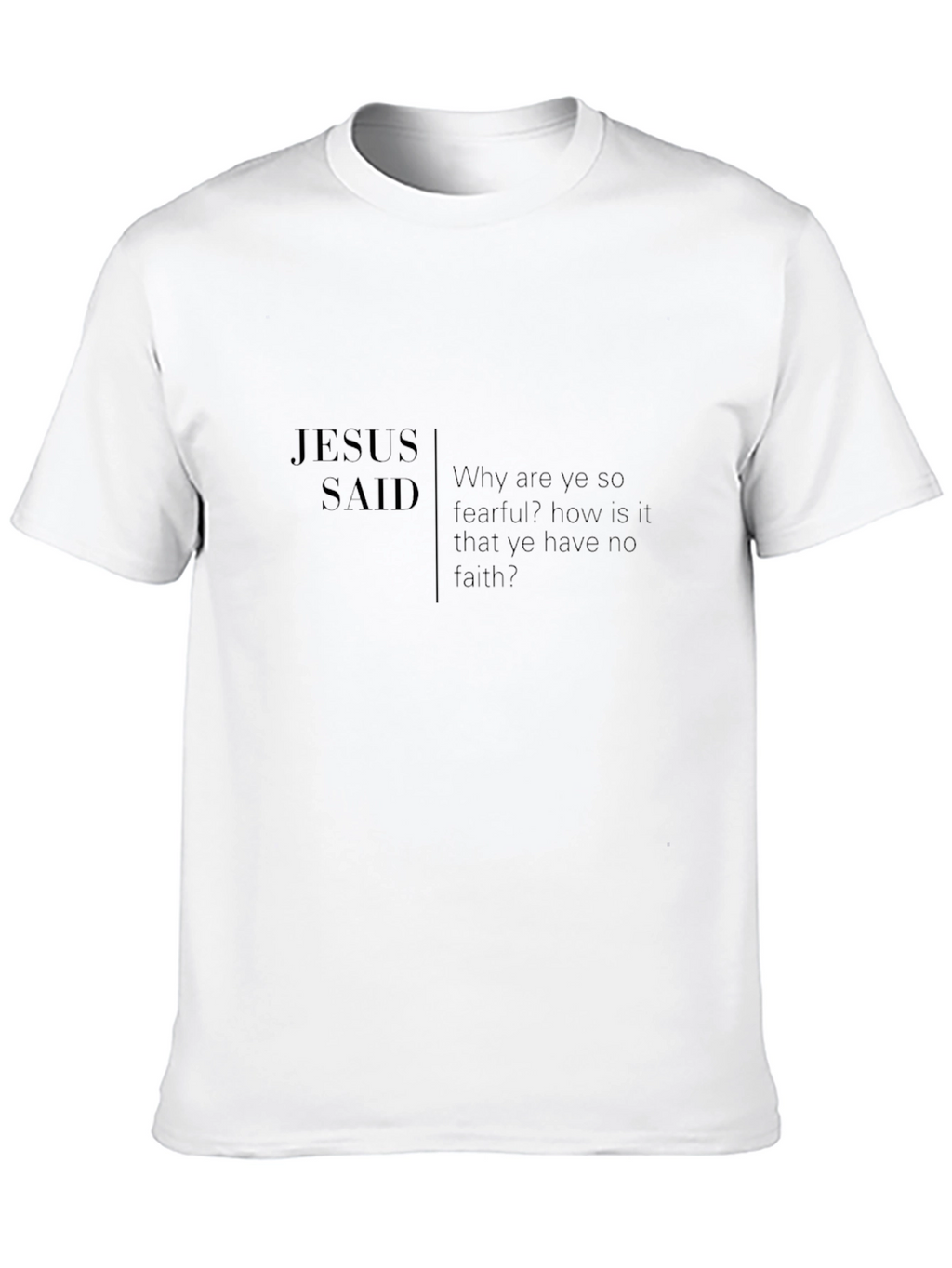 Jesus Said Black T-Shirt - Faith Inspired Apparel