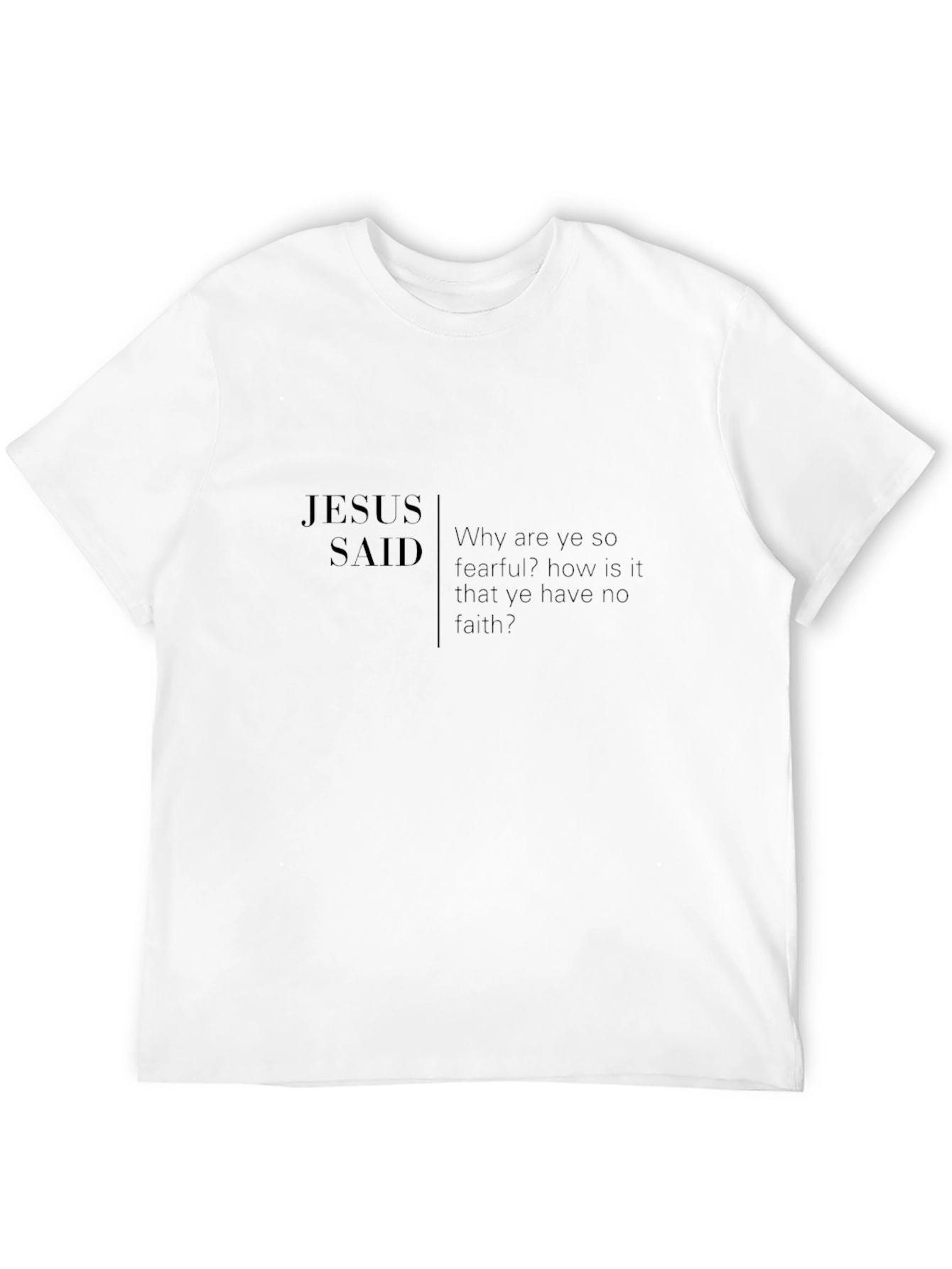 Jesus Said Black T-Shirt - Faith Inspired Apparel
