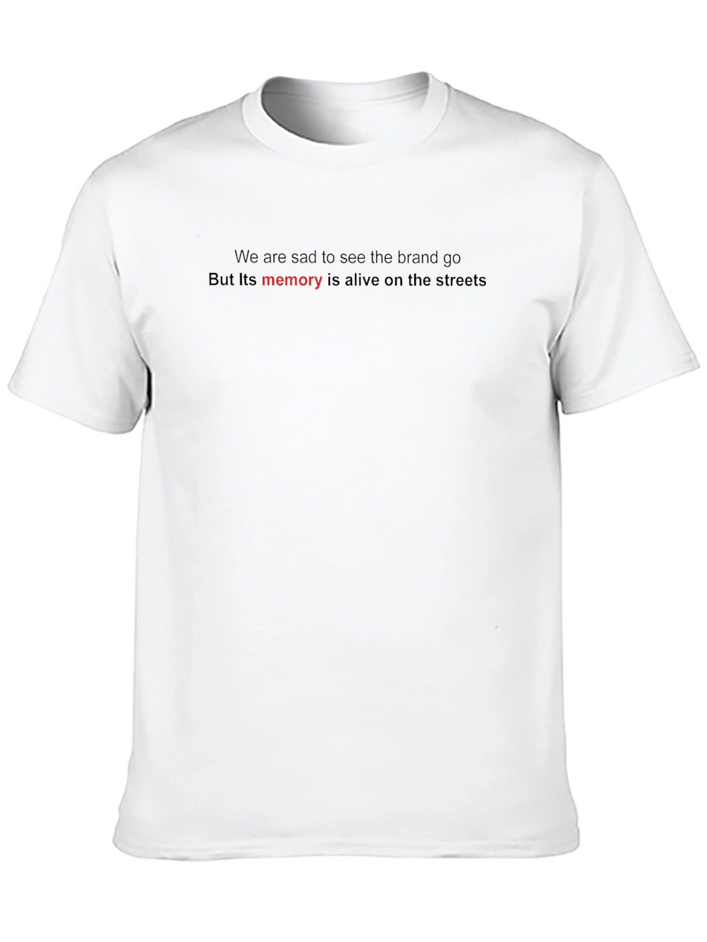 Streetwear Graphic T-Shirt - Memory Alive