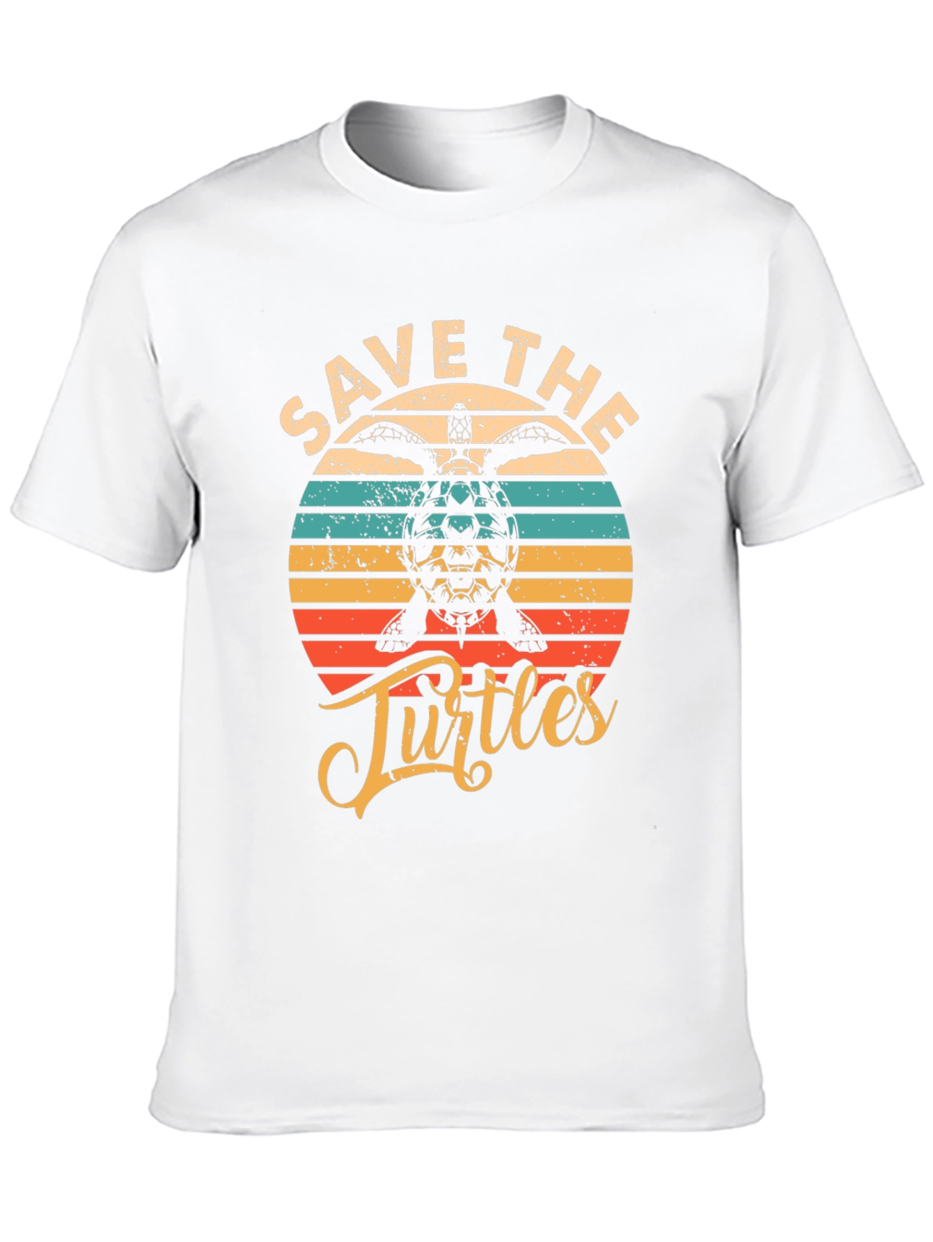 Save the Turtles Graphic Tee - Retro Style