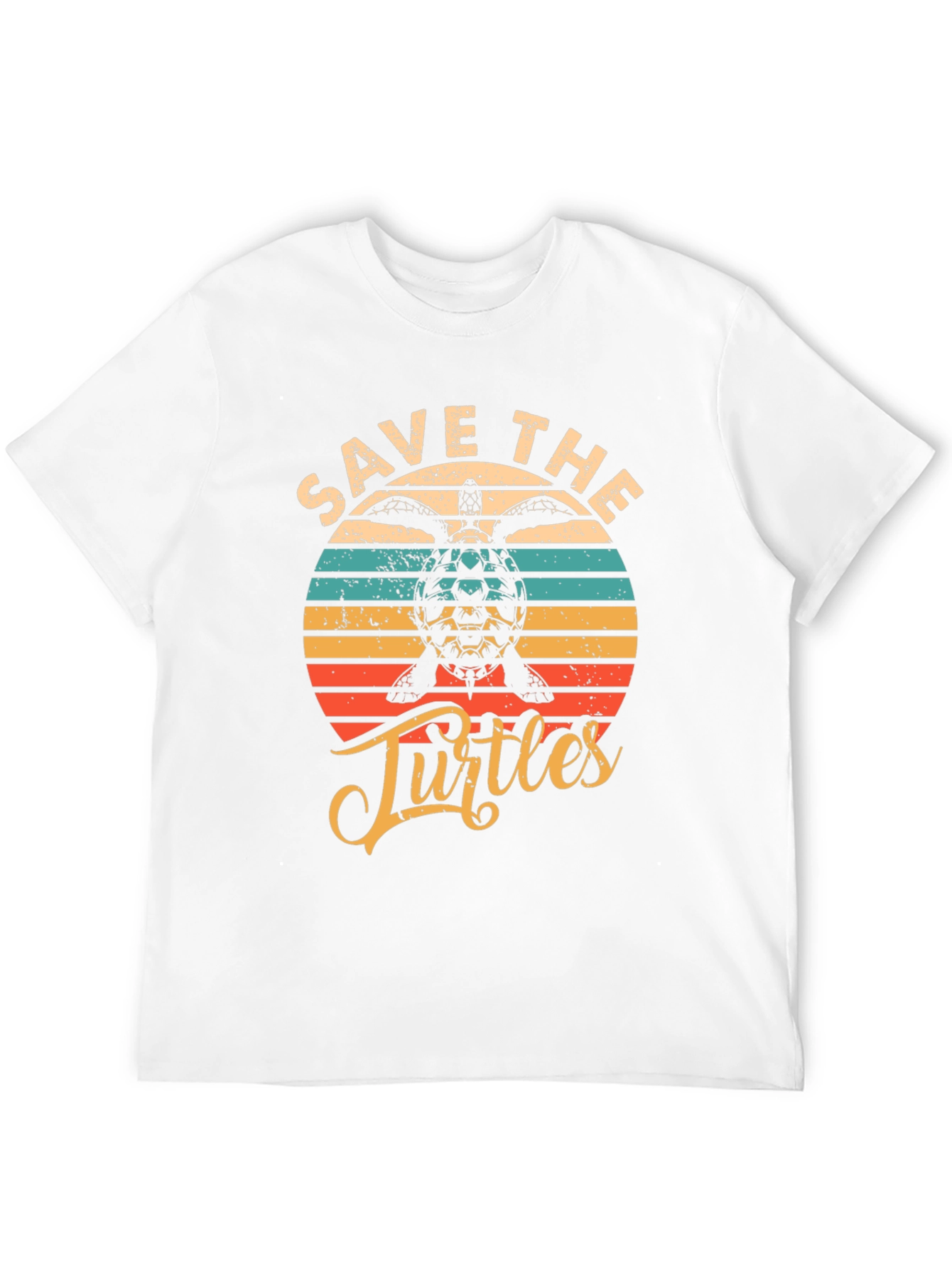 Save the Turtles Graphic Tee - Retro Style