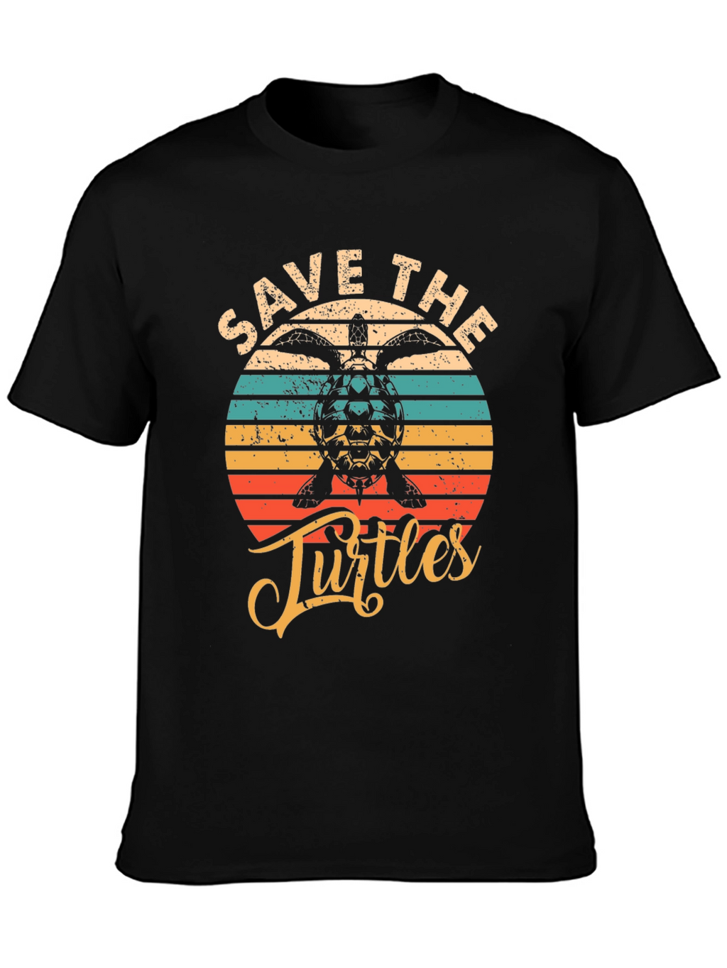 Save the Turtles Graphic Tee - Retro Style