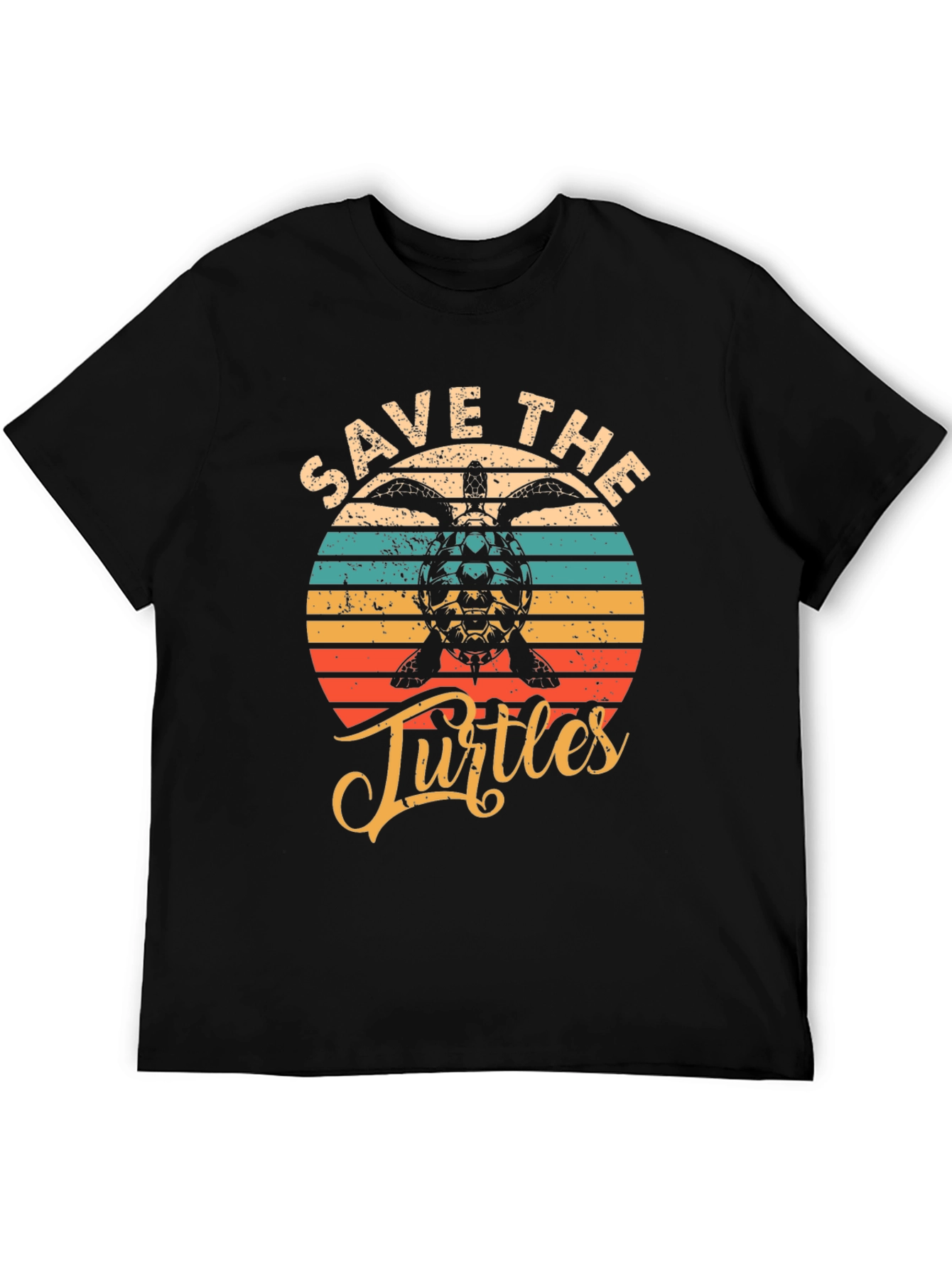 Save the Turtles Graphic Tee - Retro Style