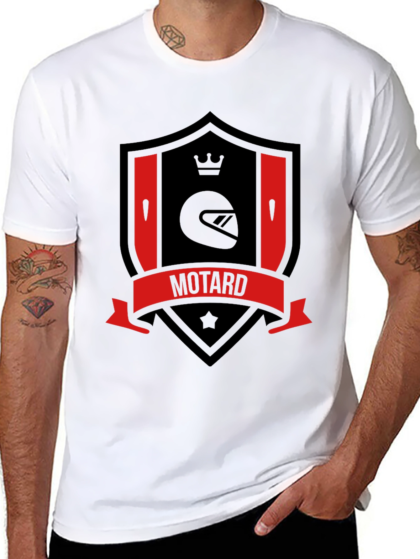 Motard Graphic Tee - Ride in Style