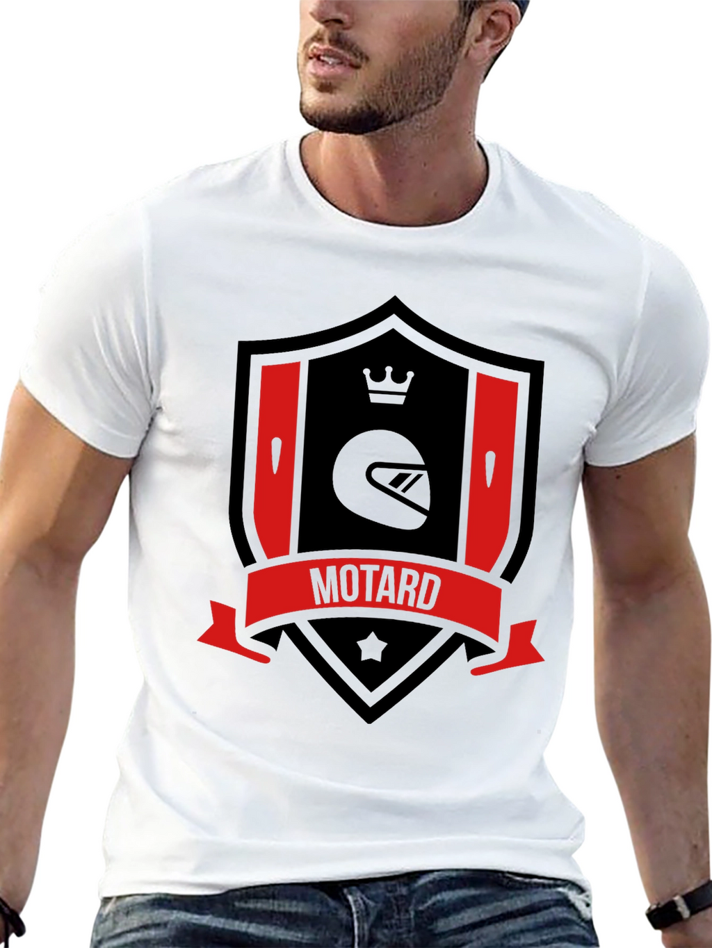 Motard Graphic Tee - Ride in Style