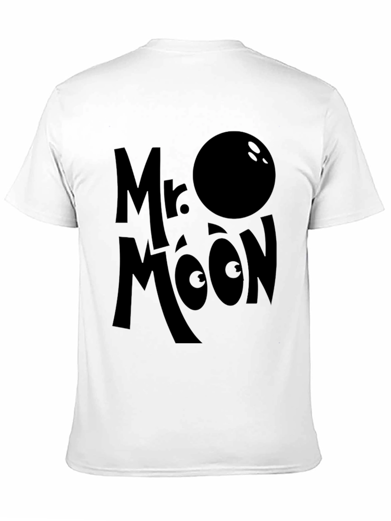 Mr. Moon Graphic Tee - Black Bowling Ball Design
