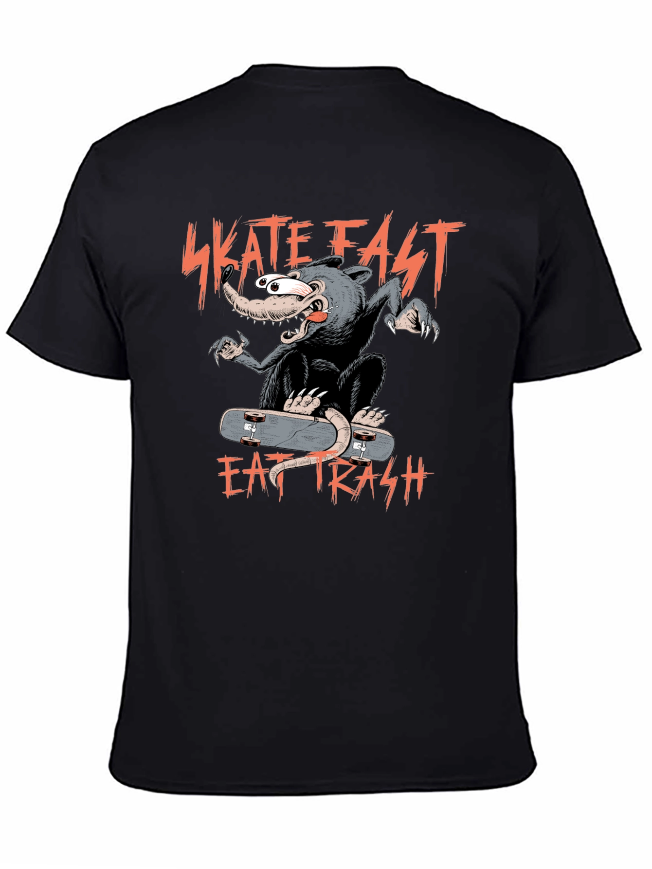 Skate Fast Eat Trash Graphic Tee